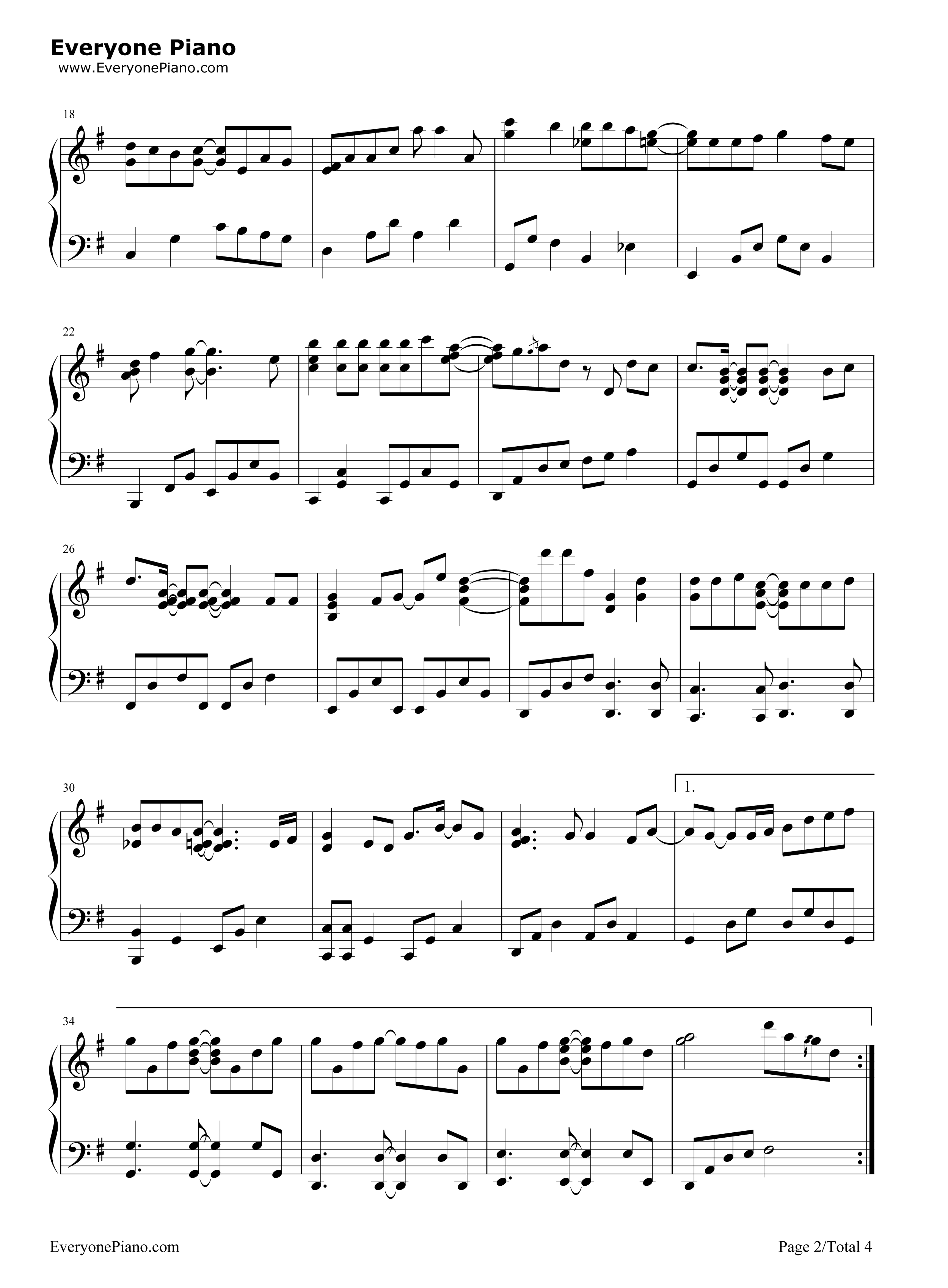 很想讨厌你钢琴谱_林夏微