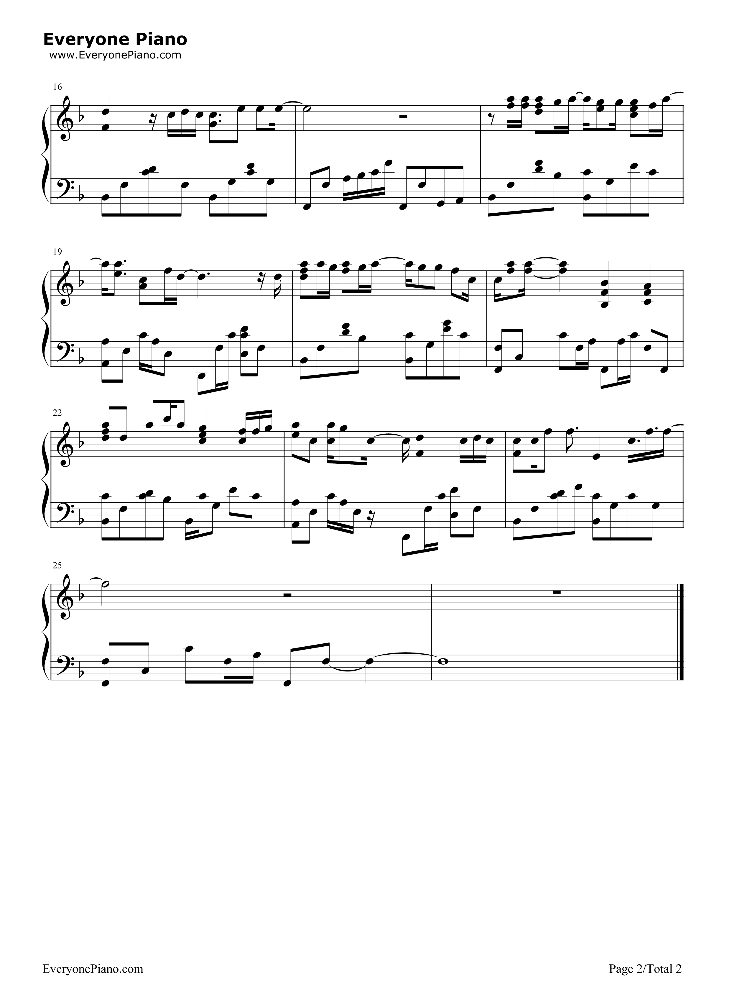 董小姐钢琴谱_左立