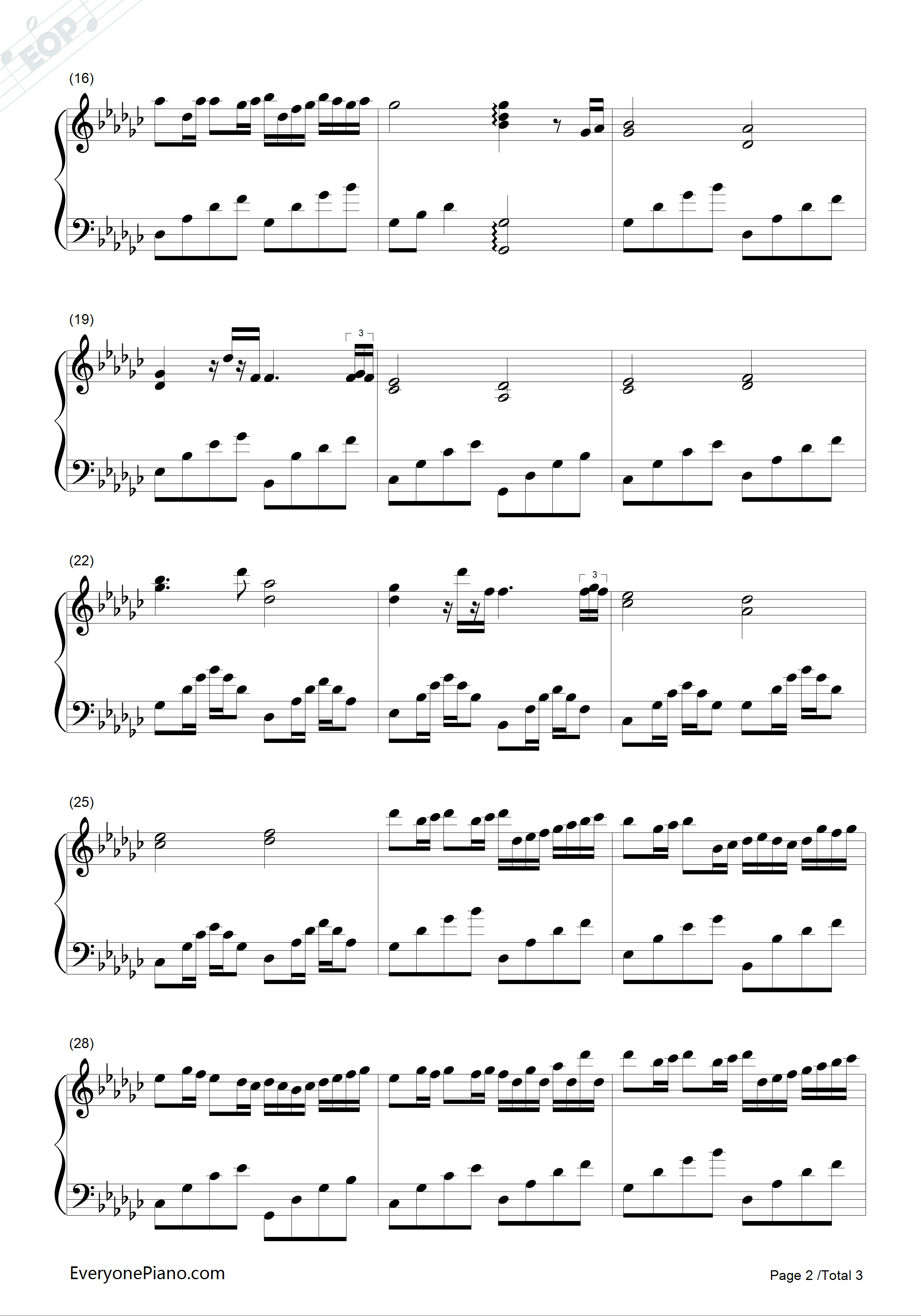 琴光的卡农钢琴谱_gundamx