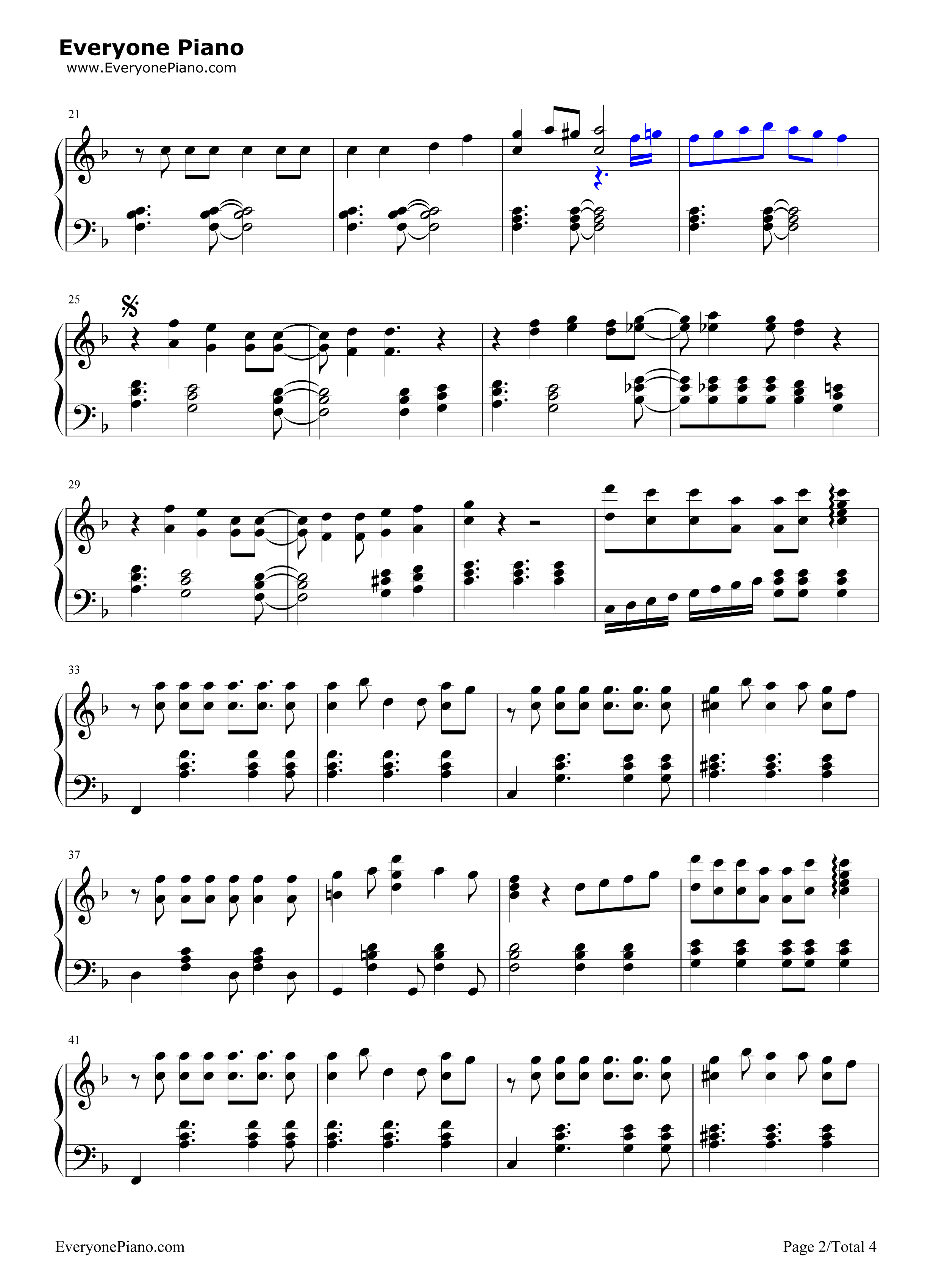 Together钢琴谱_秋好文惠