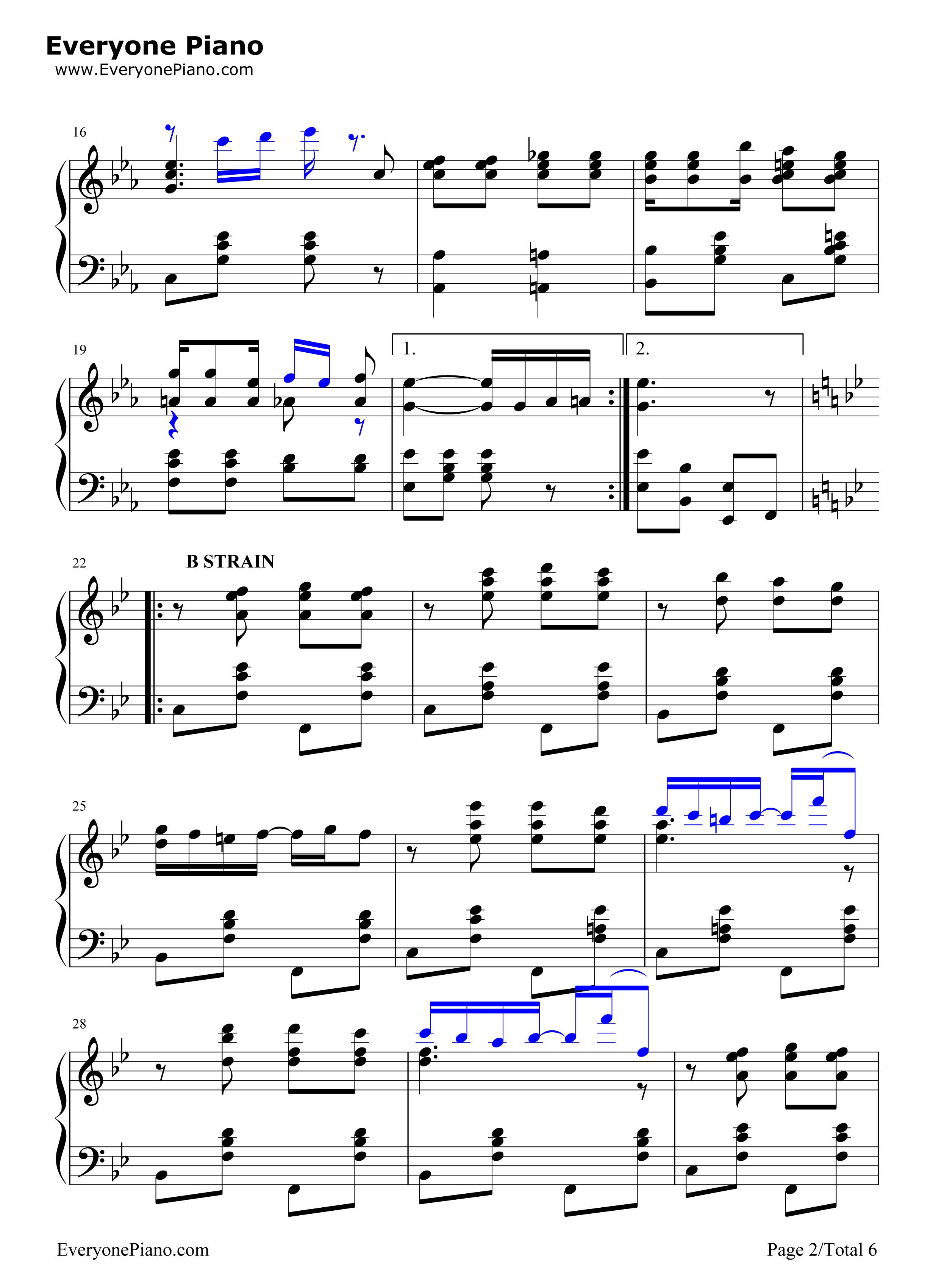 Peacherine_Rag钢琴谱_Scott_Joplin