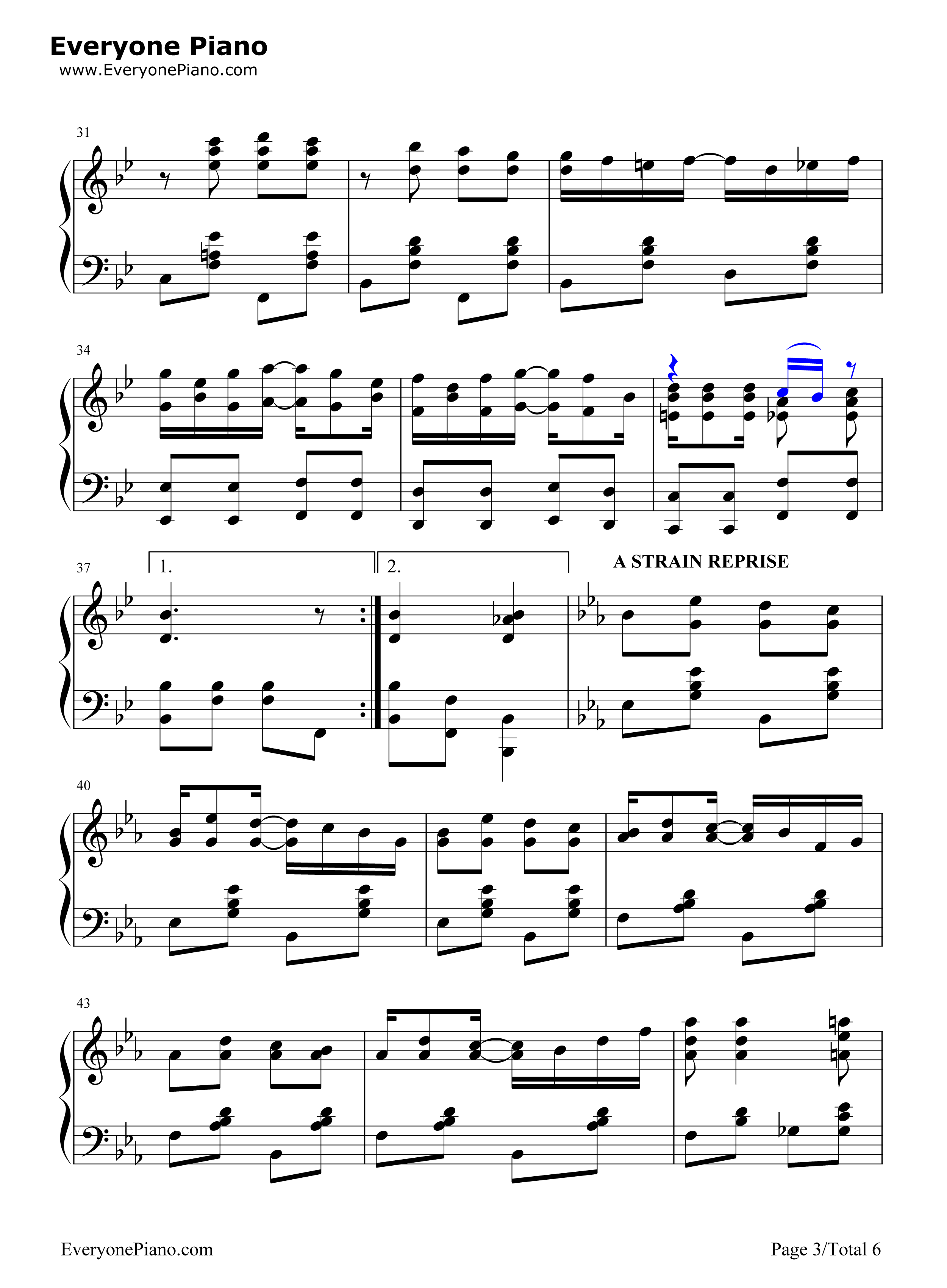 Peacherine_Rag钢琴谱_Scott_Joplin