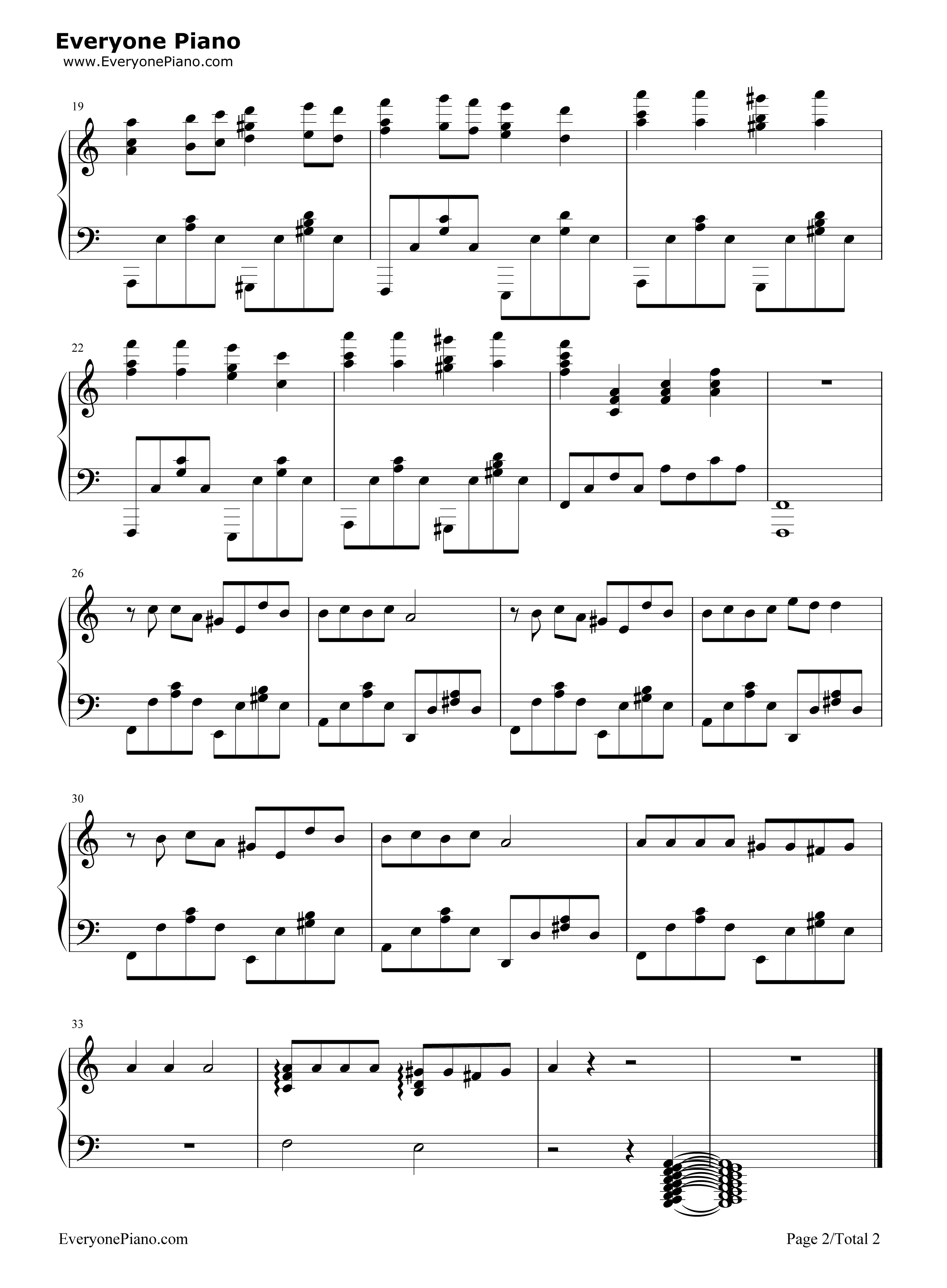 智商二五零钢琴谱_华晨宇