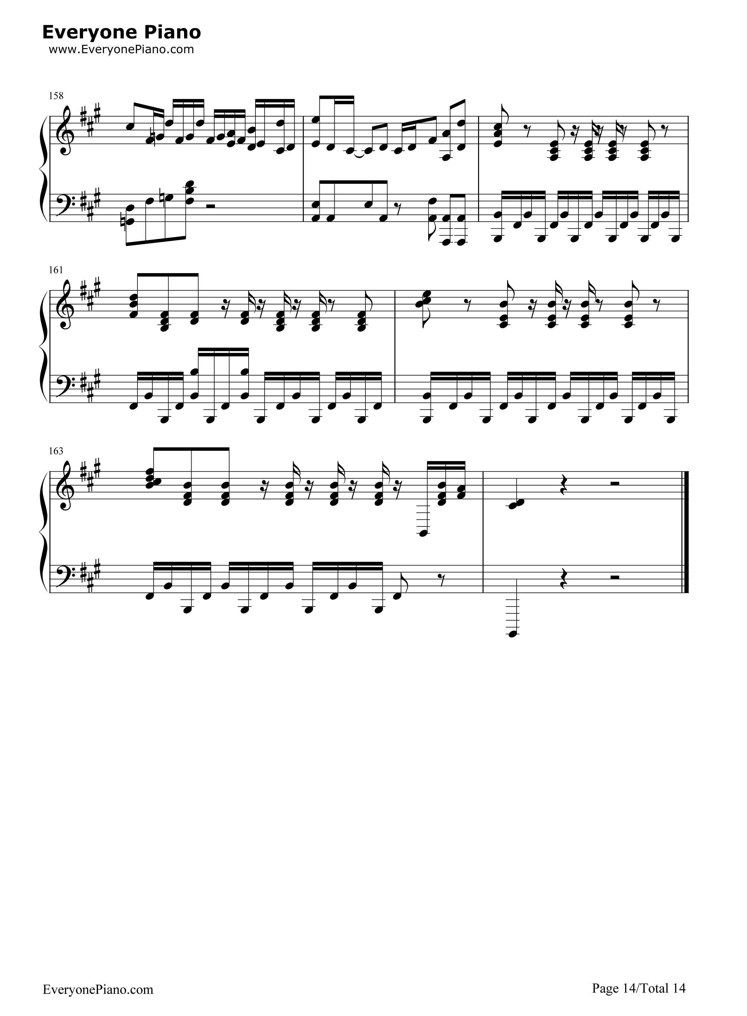 鸟之诗钢琴谱_Lia