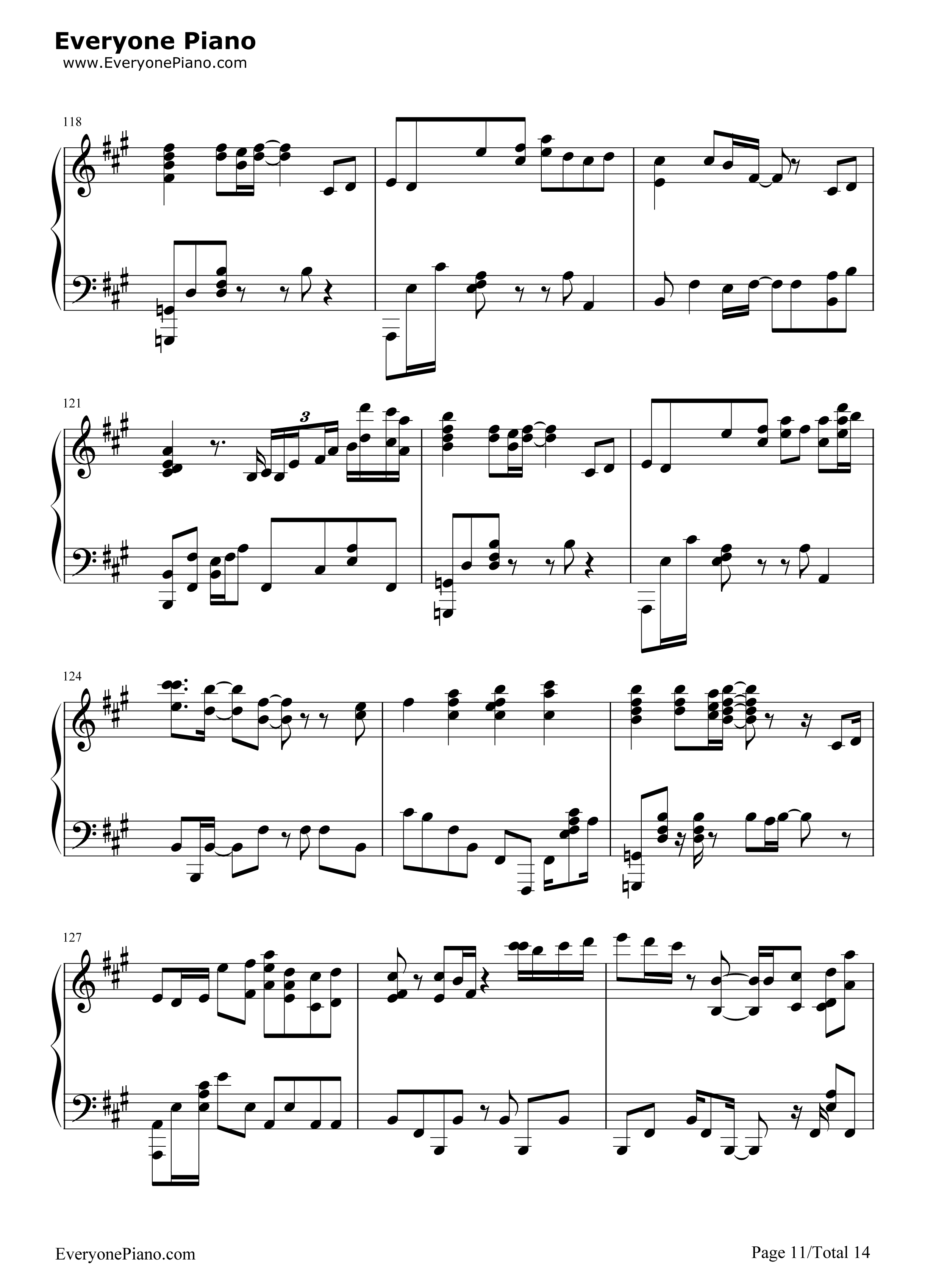 鸟之诗钢琴谱_Lia