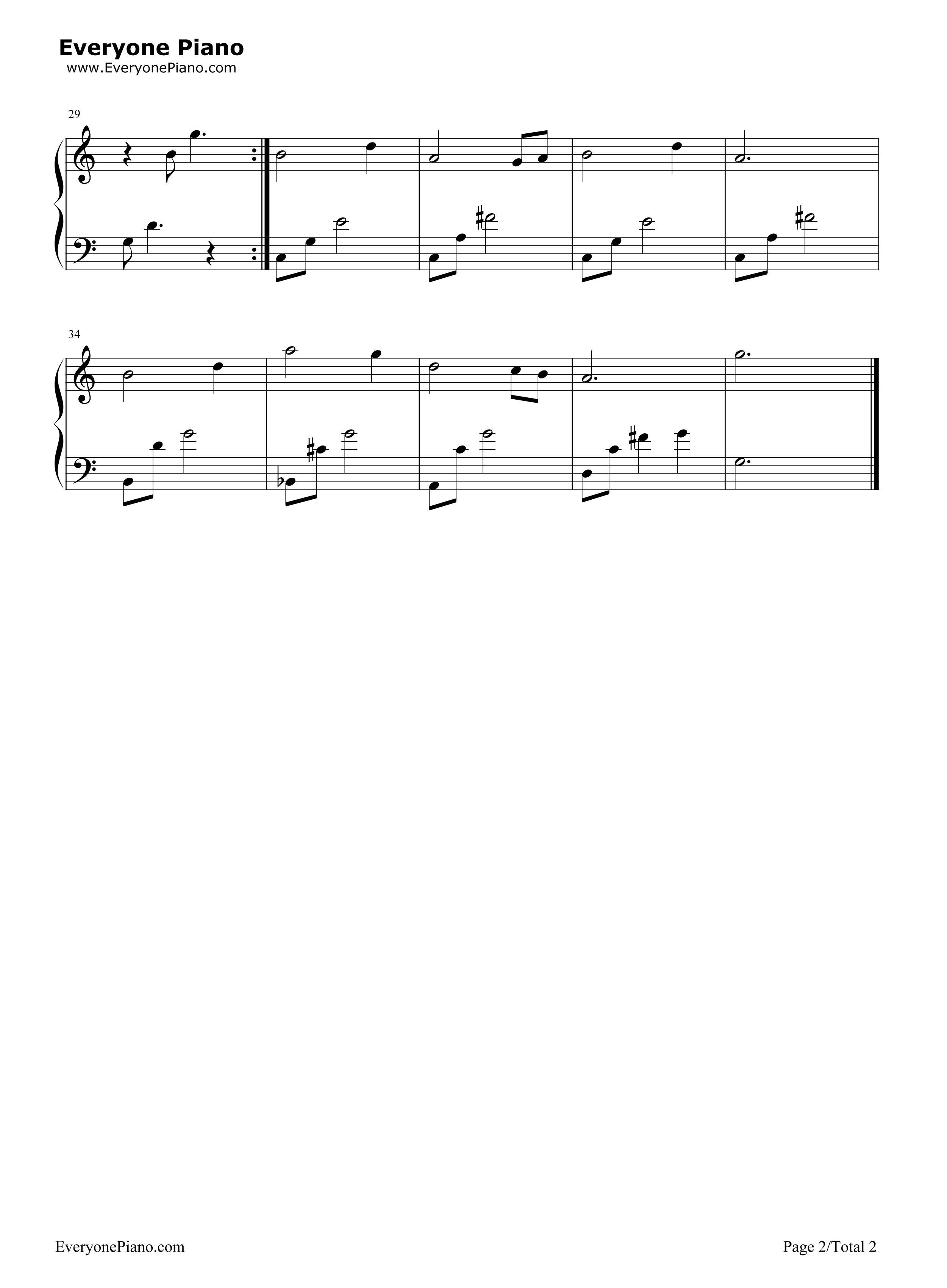 Zelda's_Lullaby钢琴谱_近藤浩治