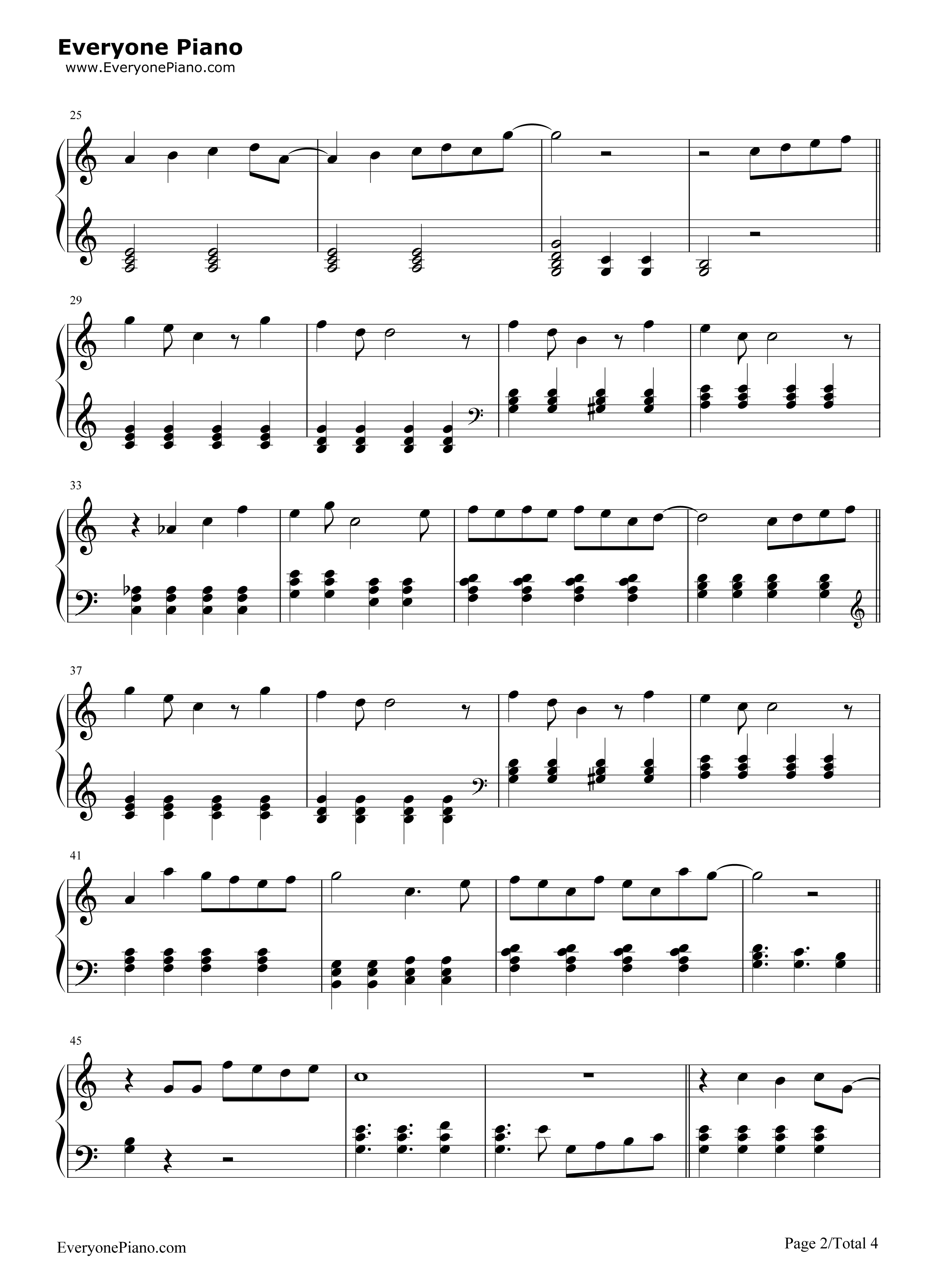 となりのトトロ钢琴谱_井上杏美