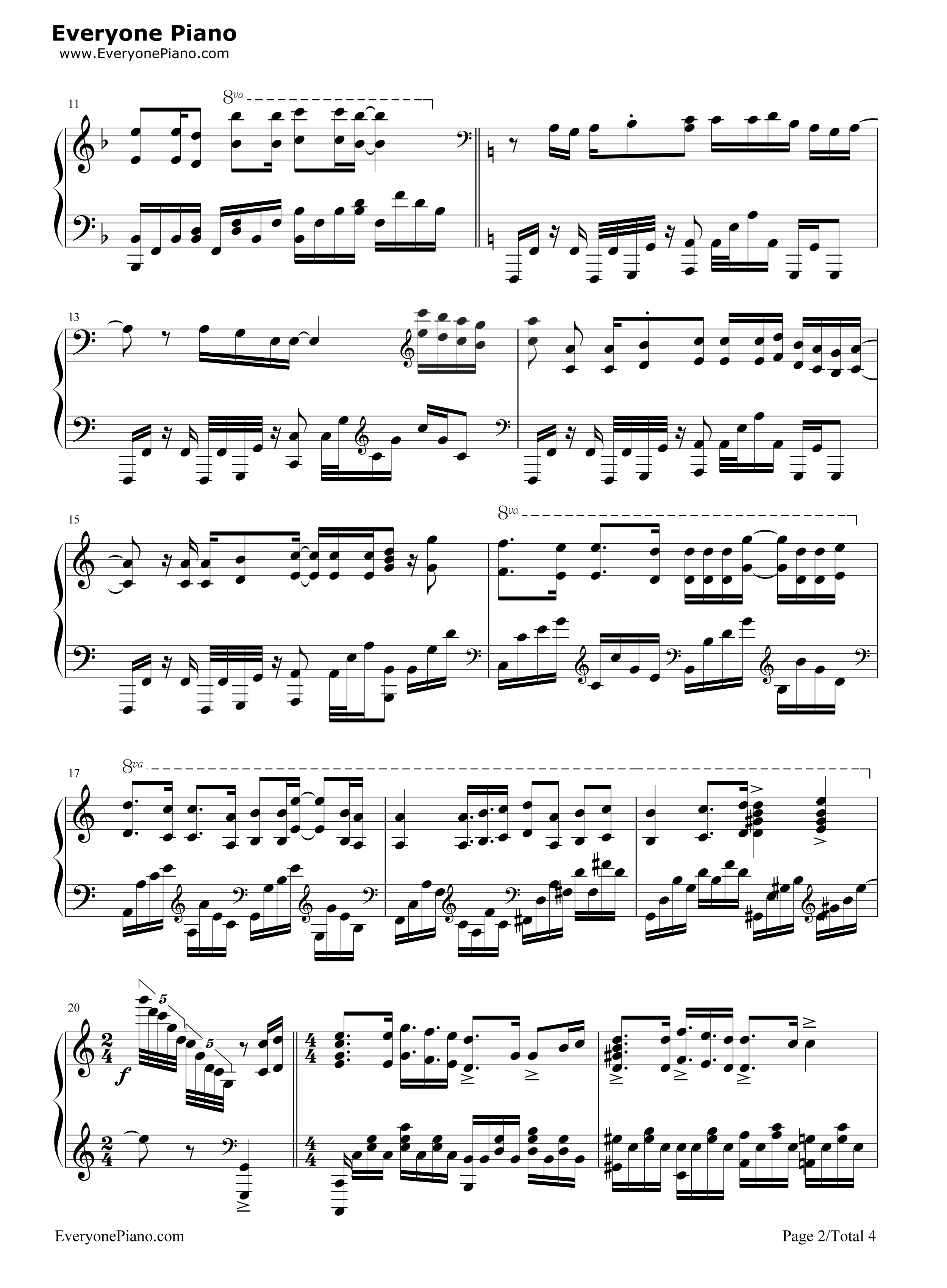 Brave_Heart钢琴谱_宫崎歩