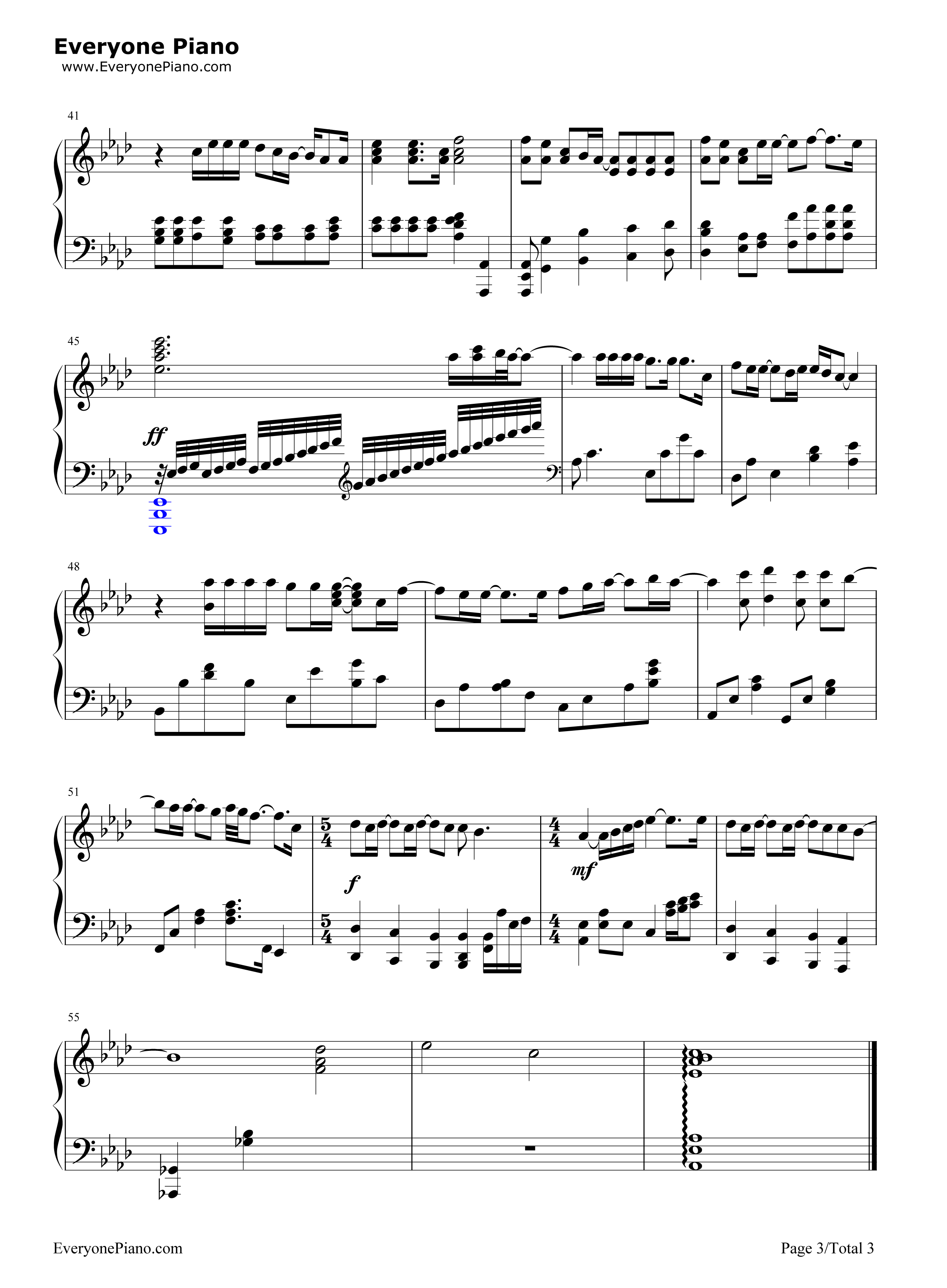 There_You'll_Be钢琴谱_Faith_Hill__费丝希尔