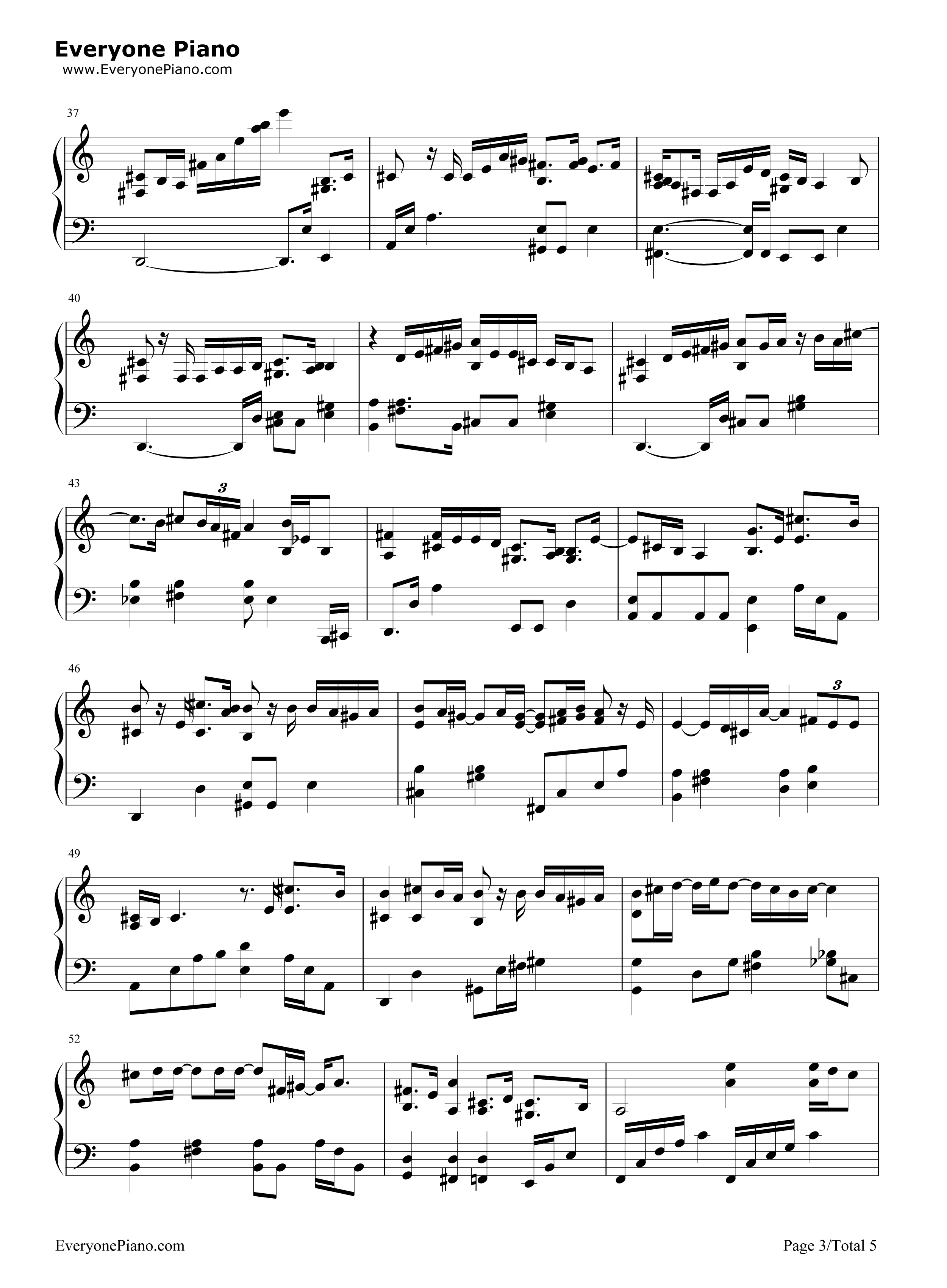 Endless_Story钢琴谱_伊藤由奈