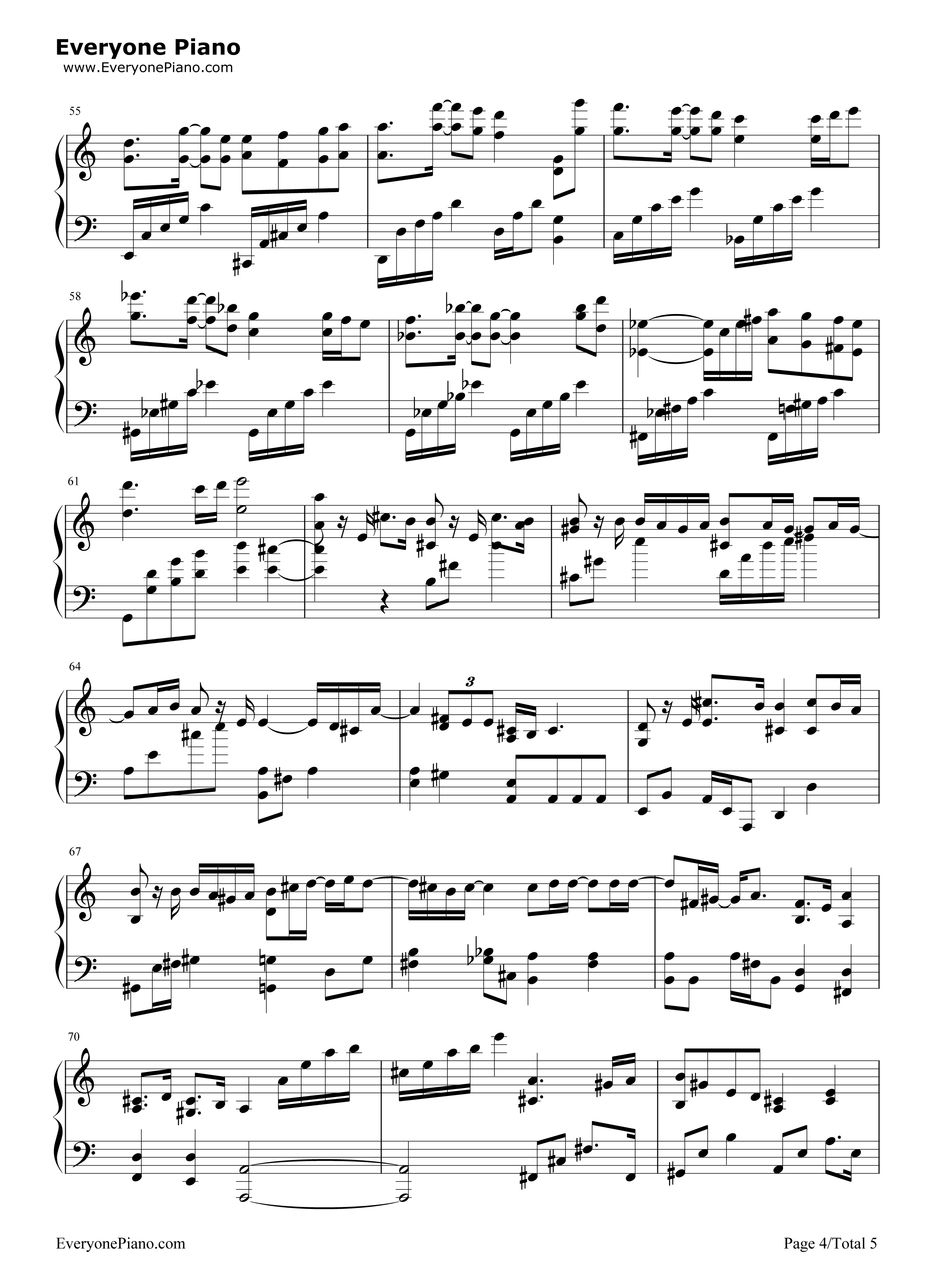 Endless_Story钢琴谱_伊藤由奈