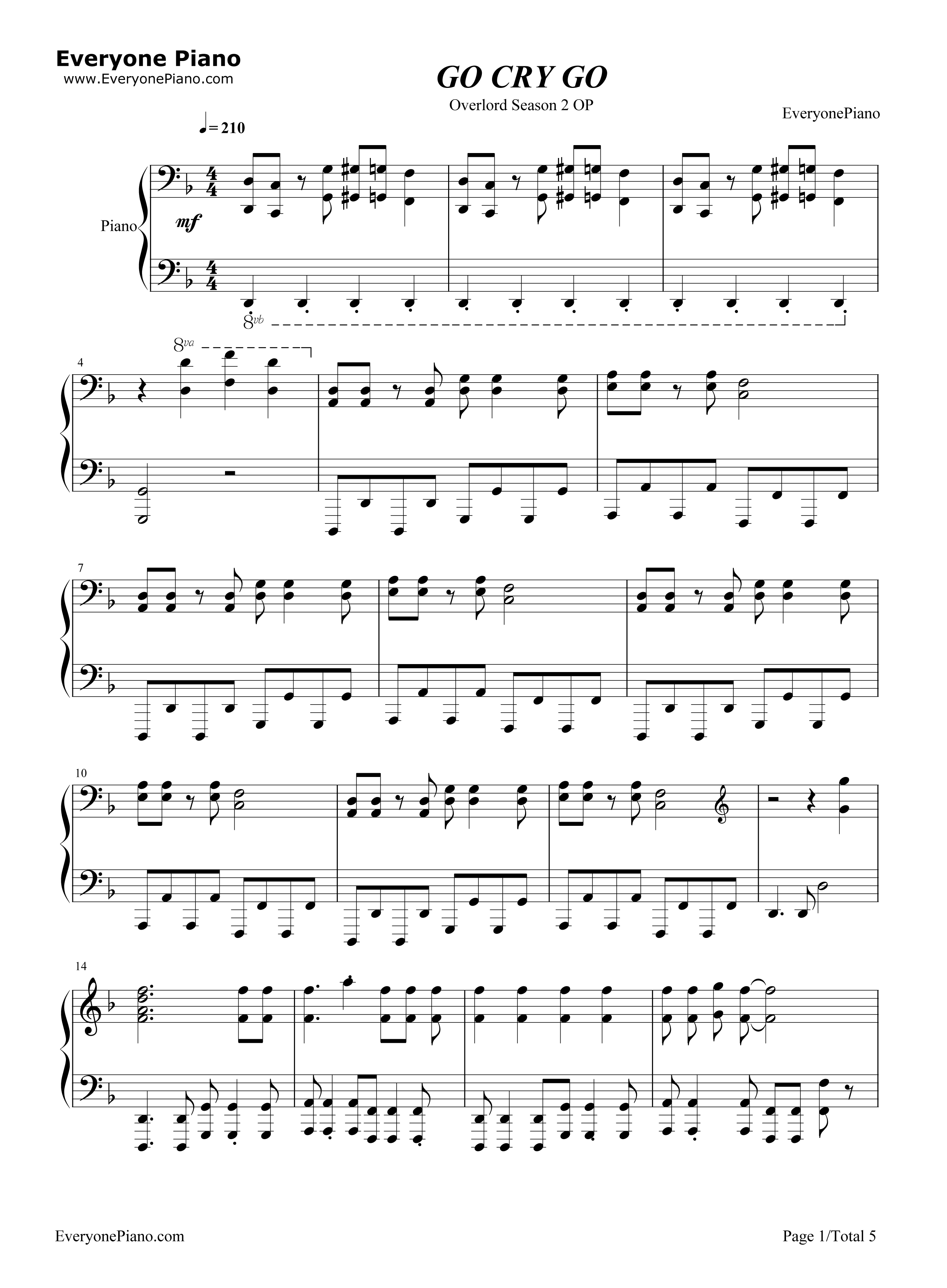 GO_CRY_GO钢琴谱_OxT