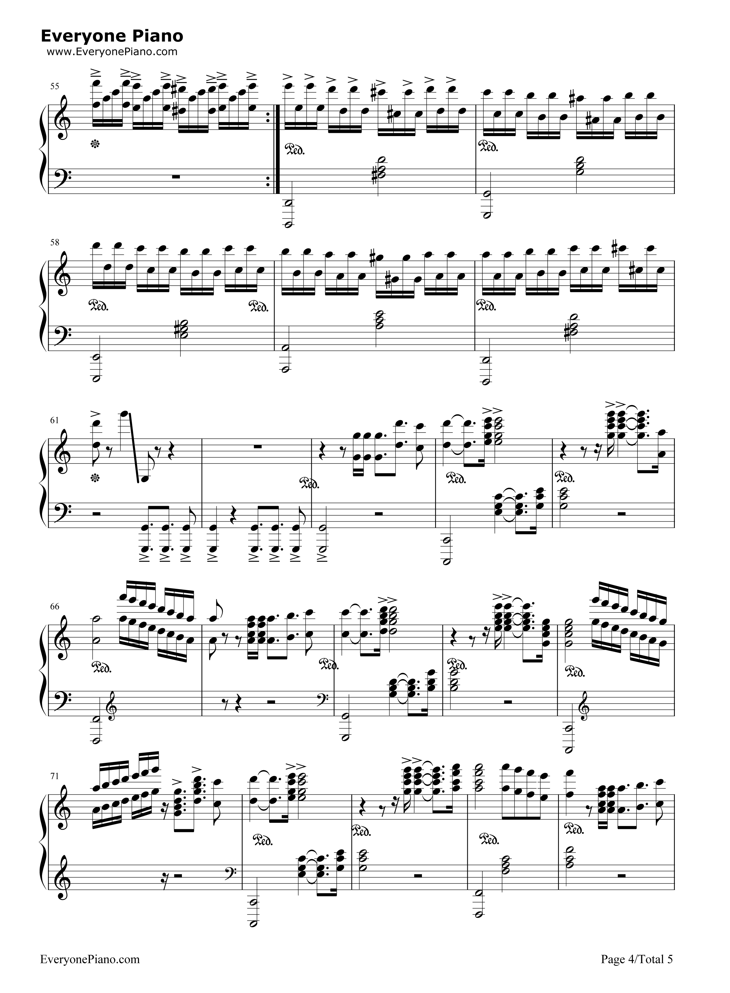 Wonderland钢琴谱_马克西姆