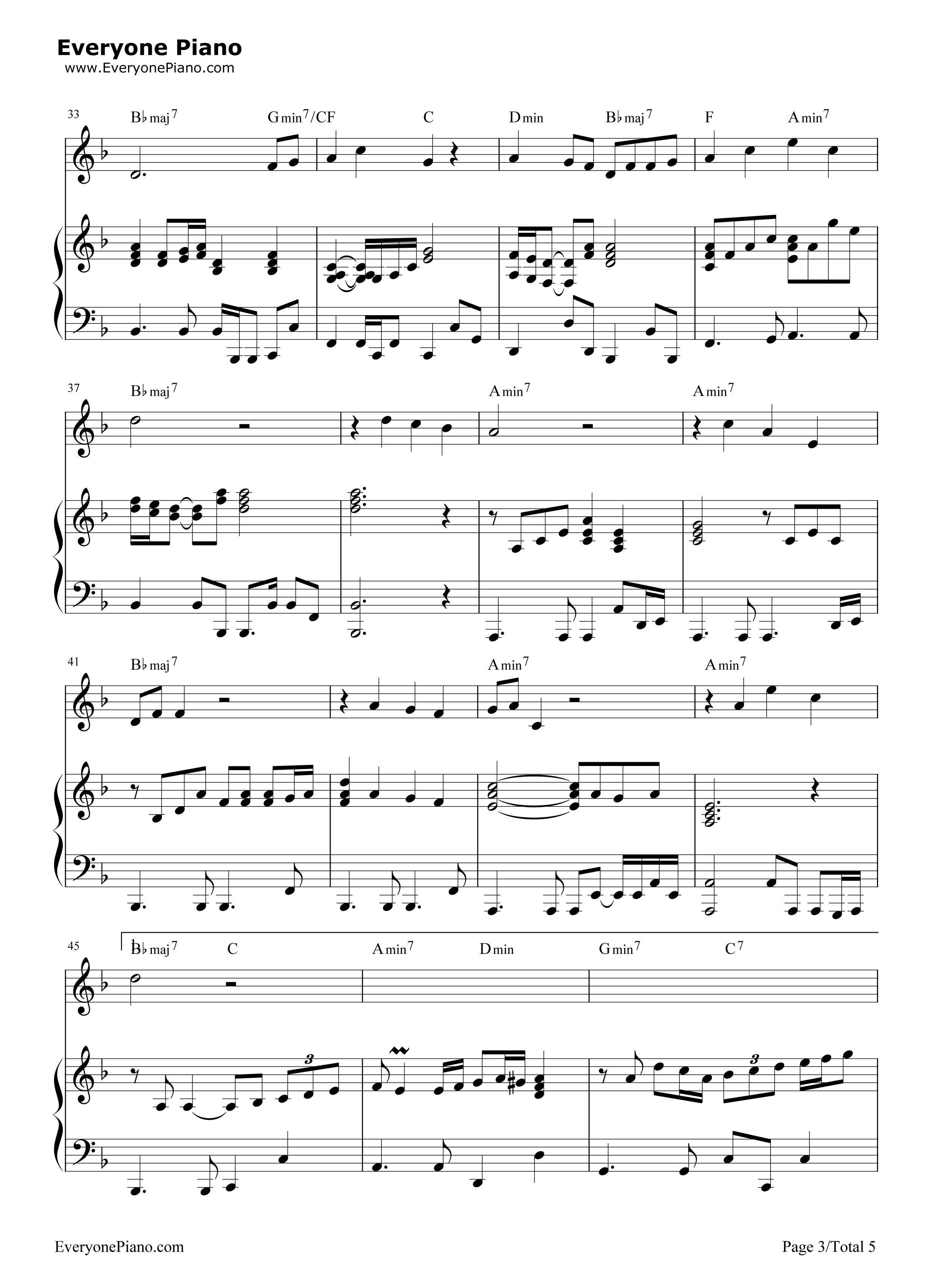 素敌だね钢琴谱_中野律纪(RIKKI)