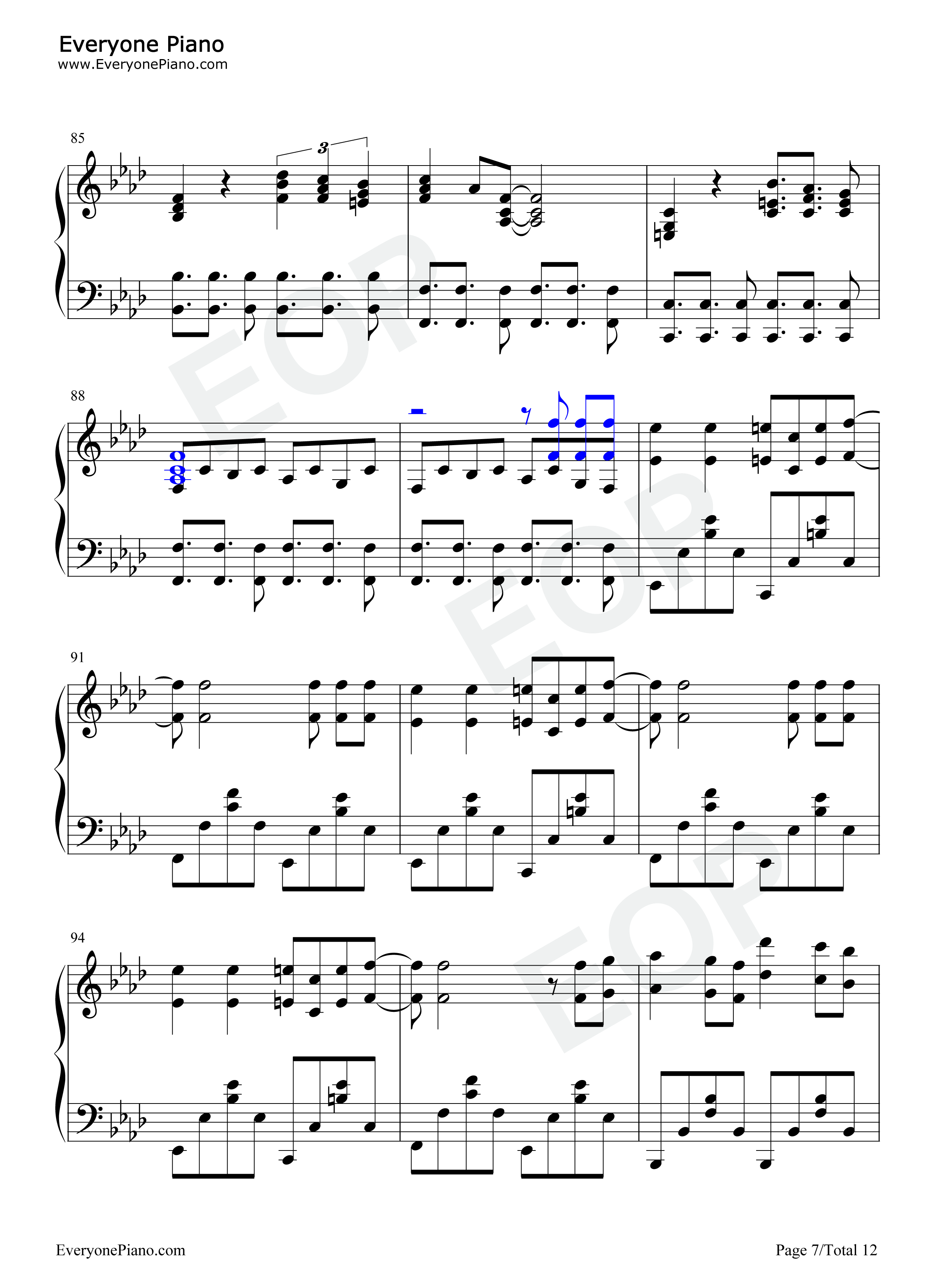 Moskau钢琴谱_Dschinghis_Khan