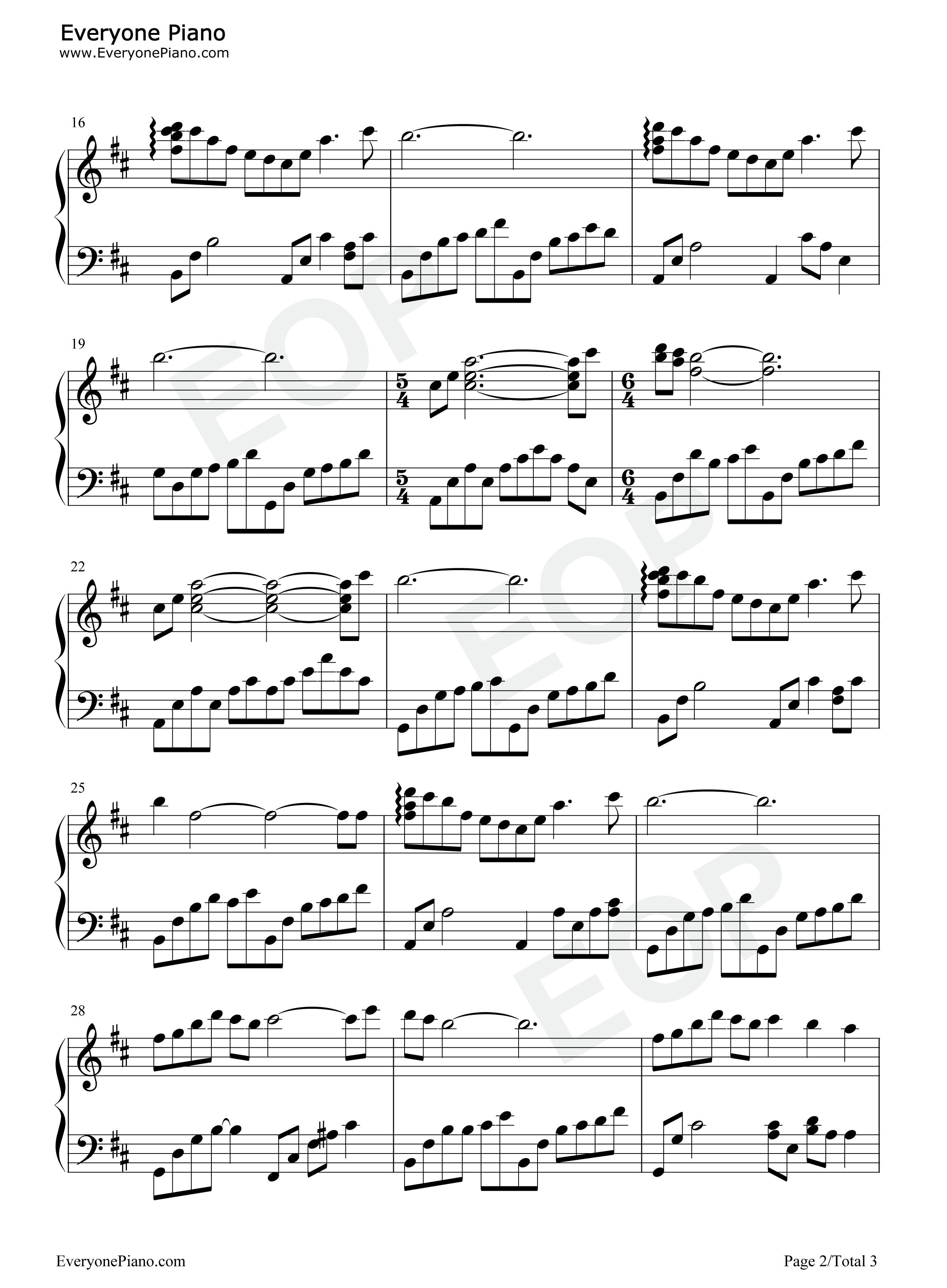 蓝色天际钢琴谱_班得瑞