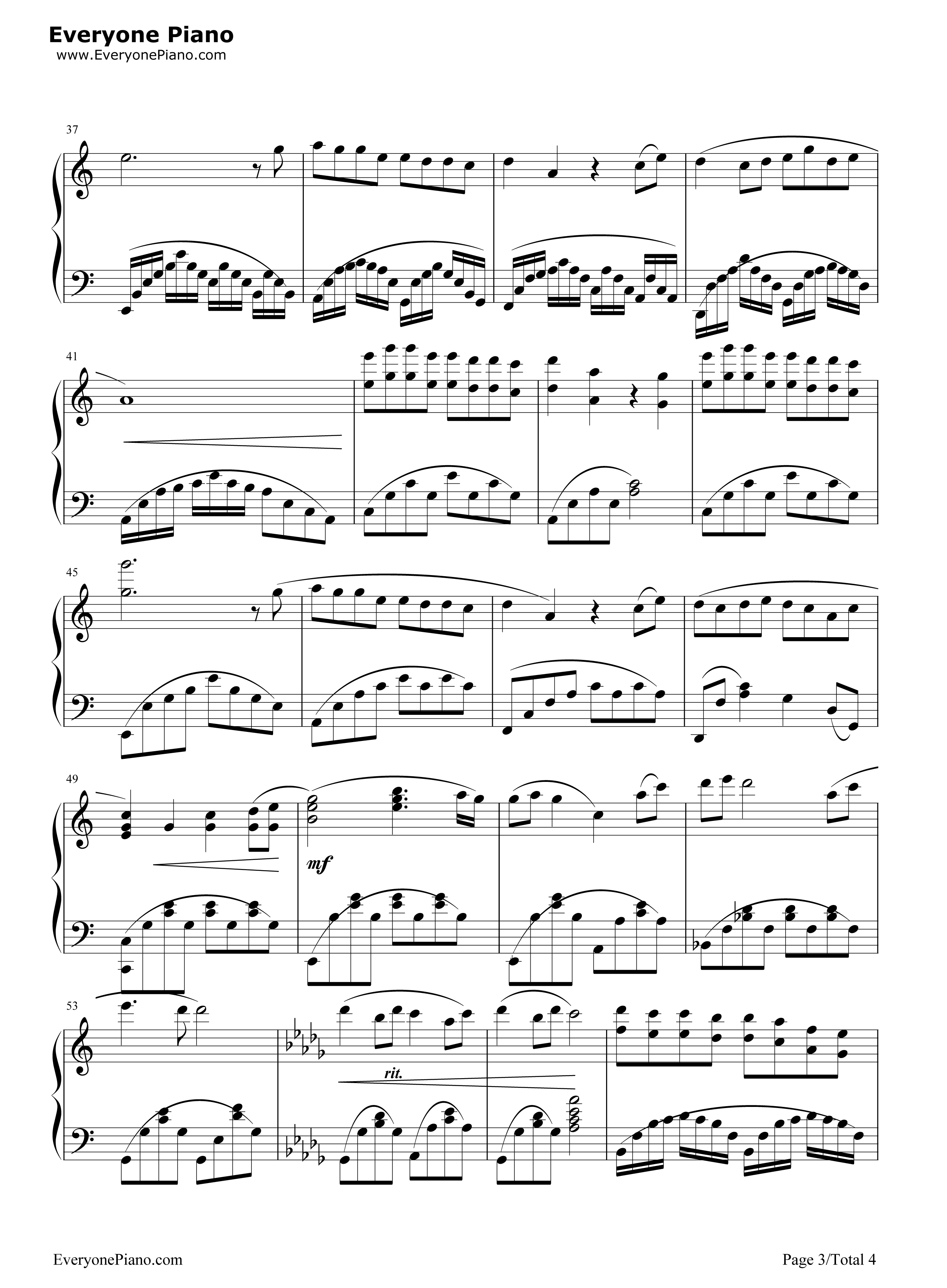 Colors_of_the_Wind钢琴谱_Vanessa_Williams _凡妮莎·威廉斯