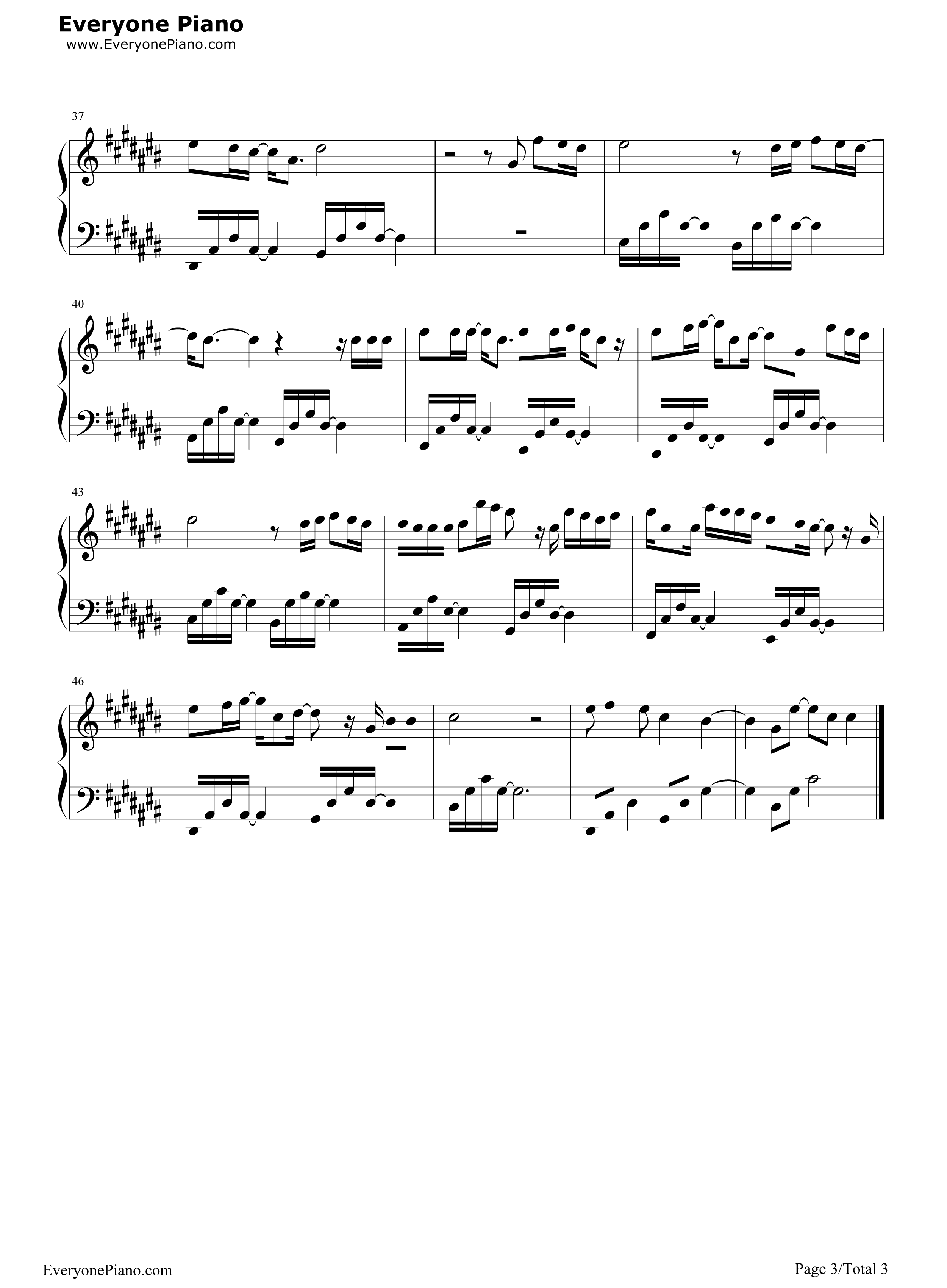 祈愿钢琴谱_张艺兴