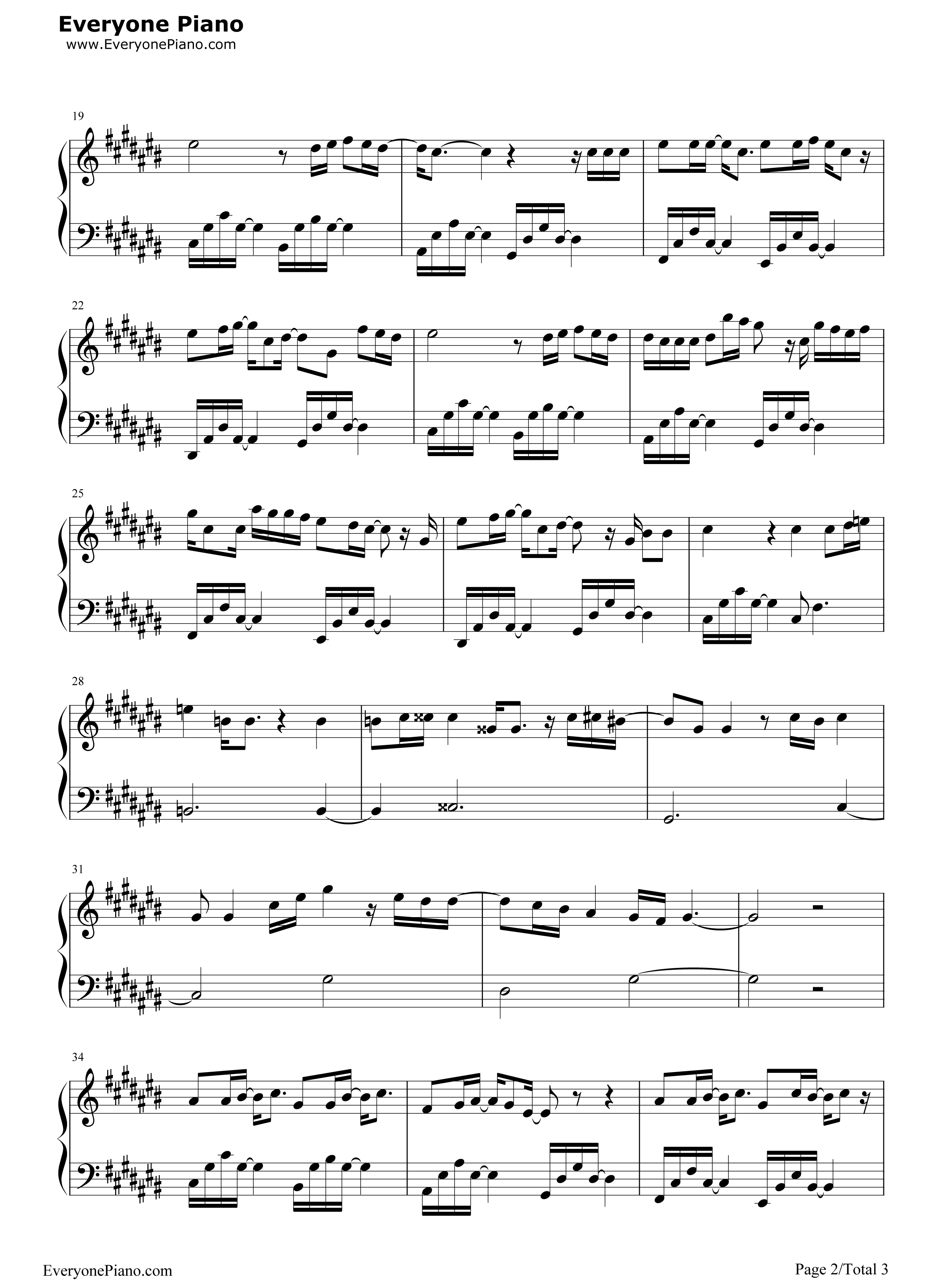 祈愿钢琴谱_张艺兴