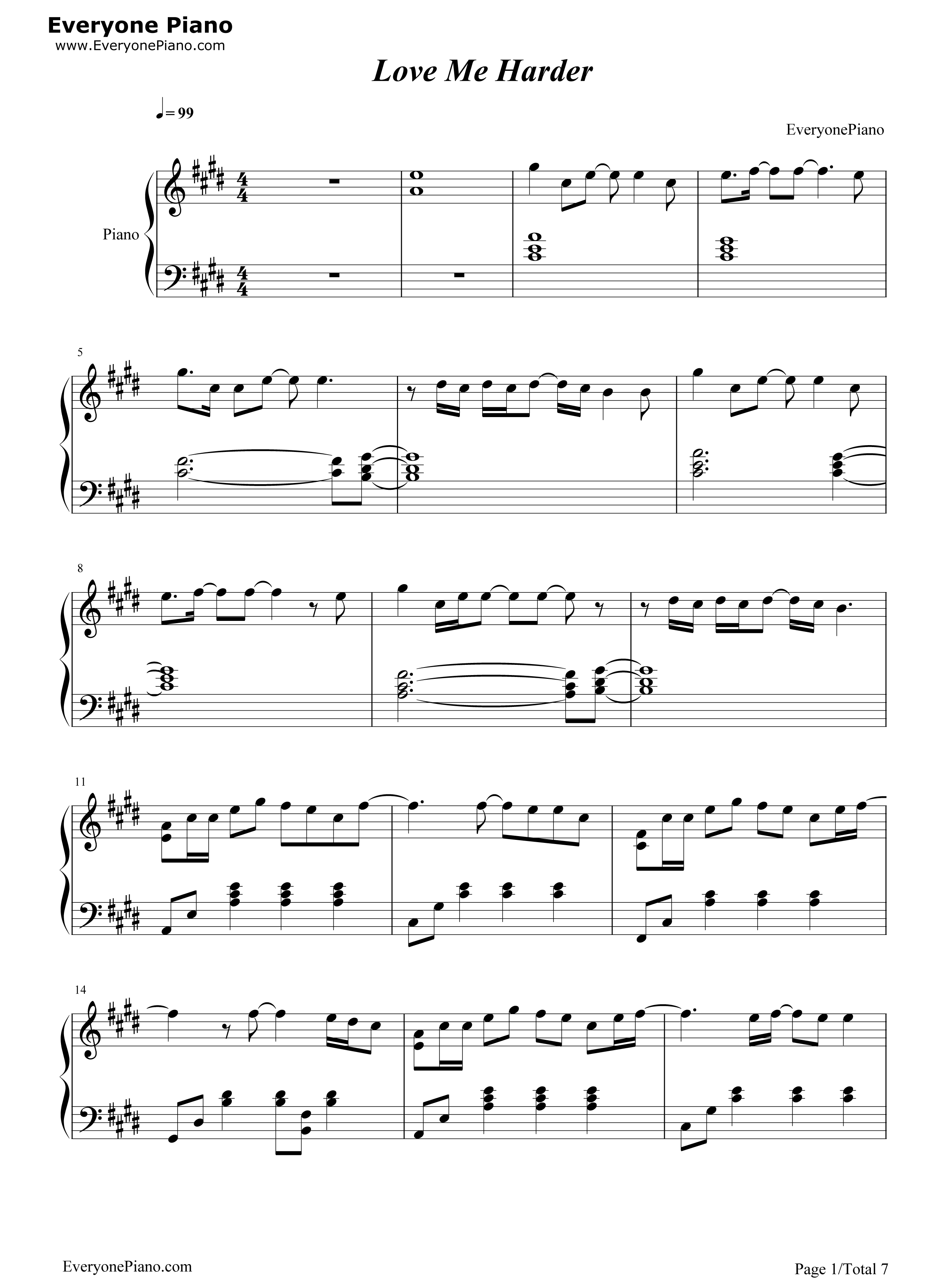 Love_Me_Harder钢琴谱_Ariana_Grande_The_Weeknd