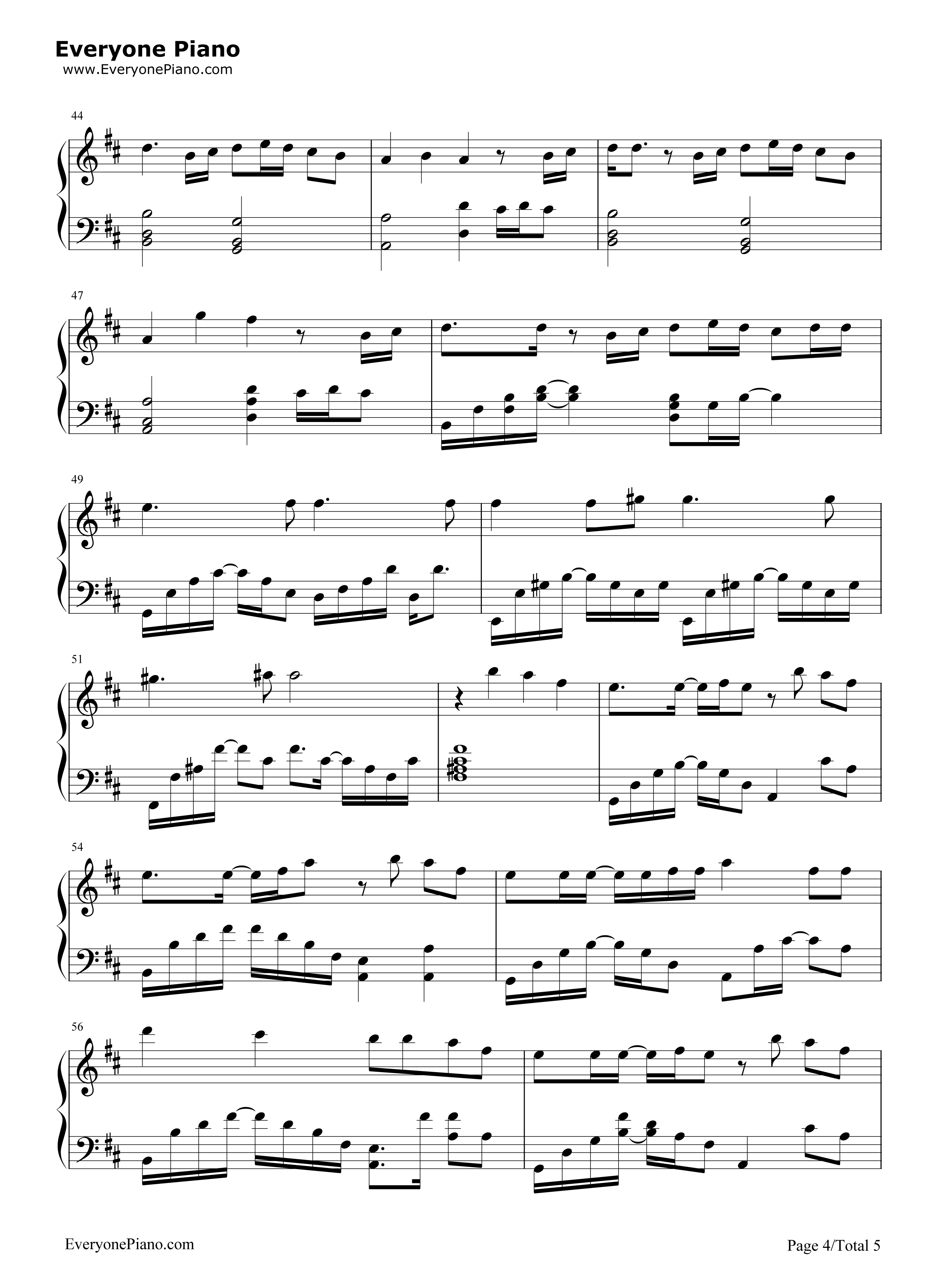 _名侦探柯南―迷宫的十字路口_主题曲钢琴谱_仓木麻衣