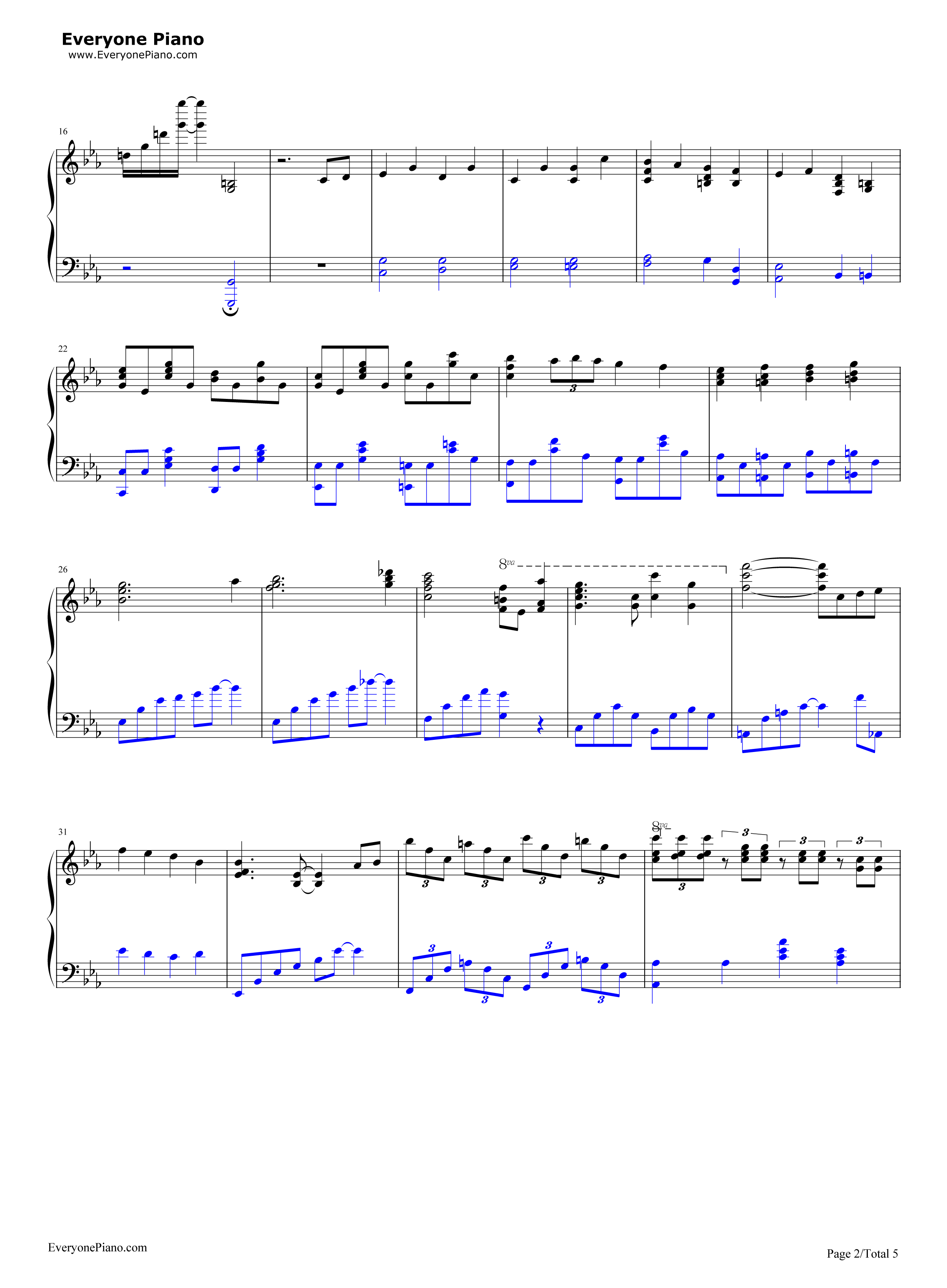 ピアノ协奏曲第1番“蝎火”_钢琴谱_wac