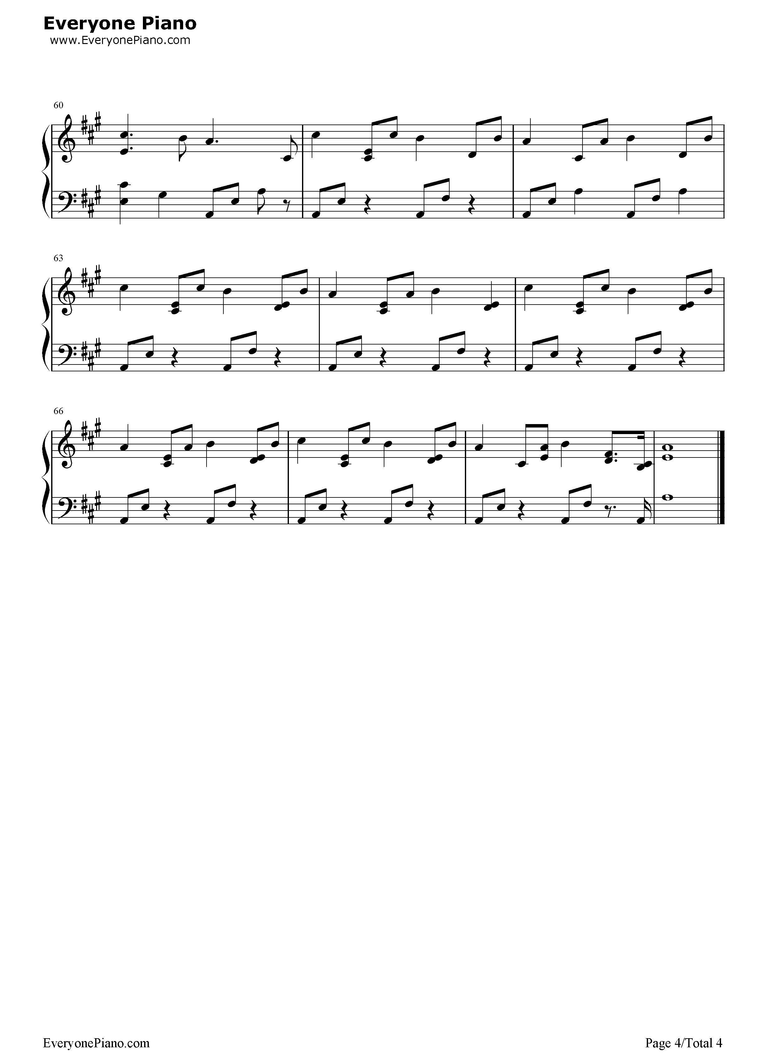 橙色の時钢琴谱_吉森信