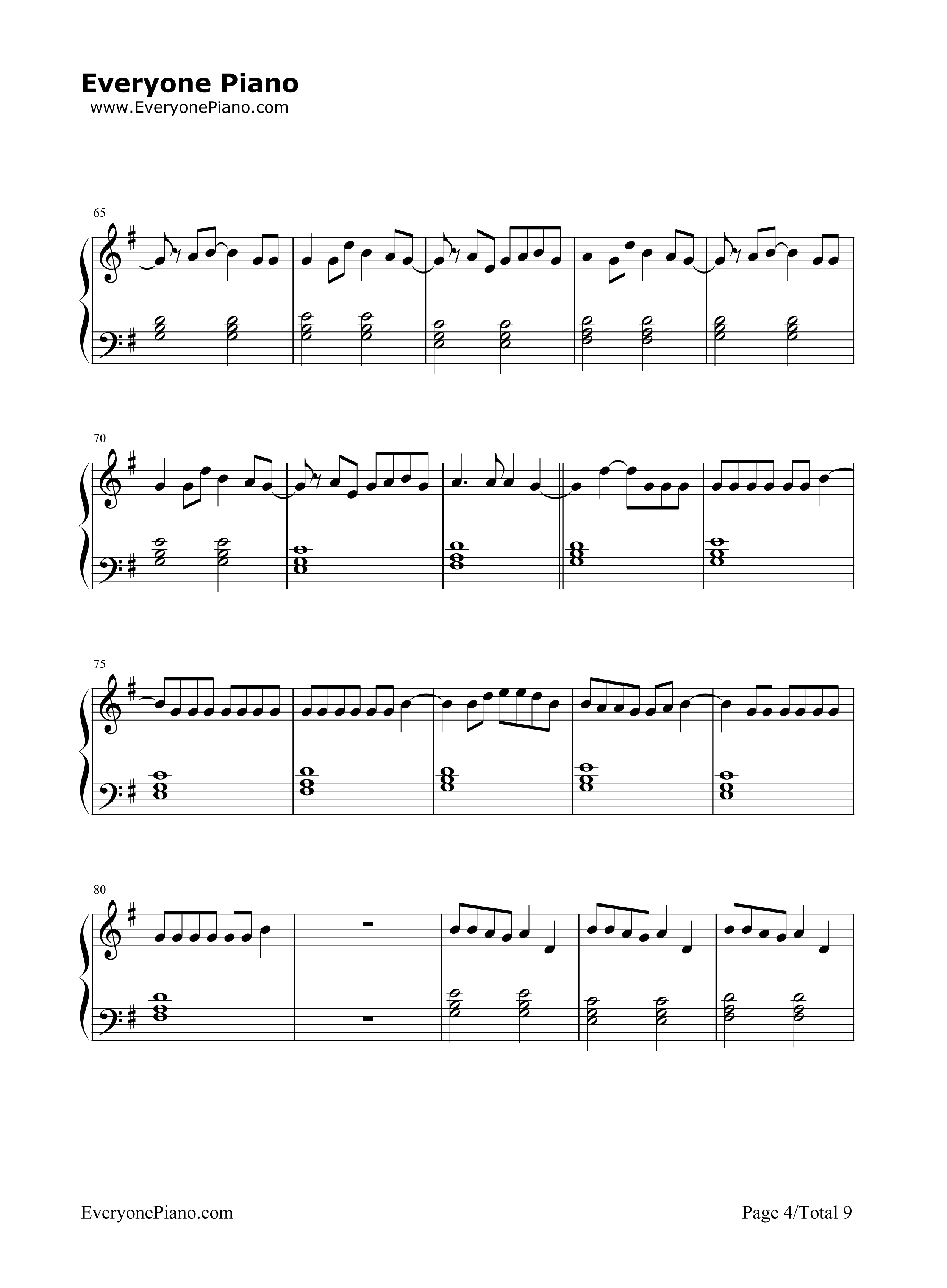 I'm_the_One钢琴谱_DJ_Khaled