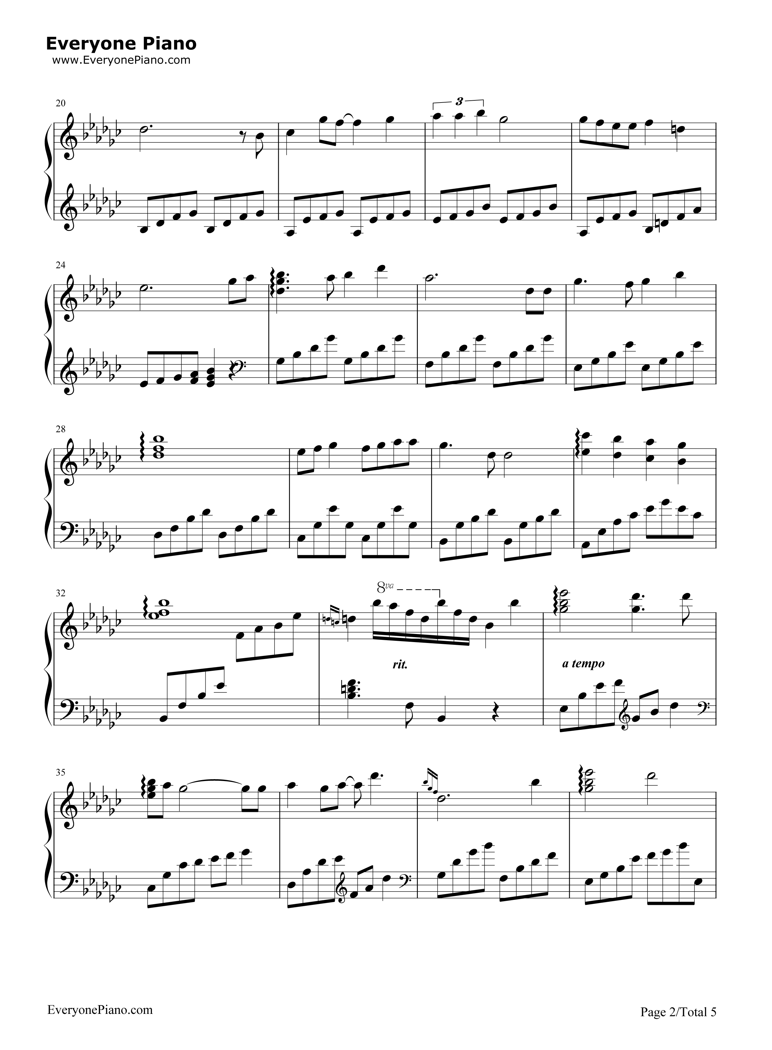 Carrying_You钢琴谱_井上杏美