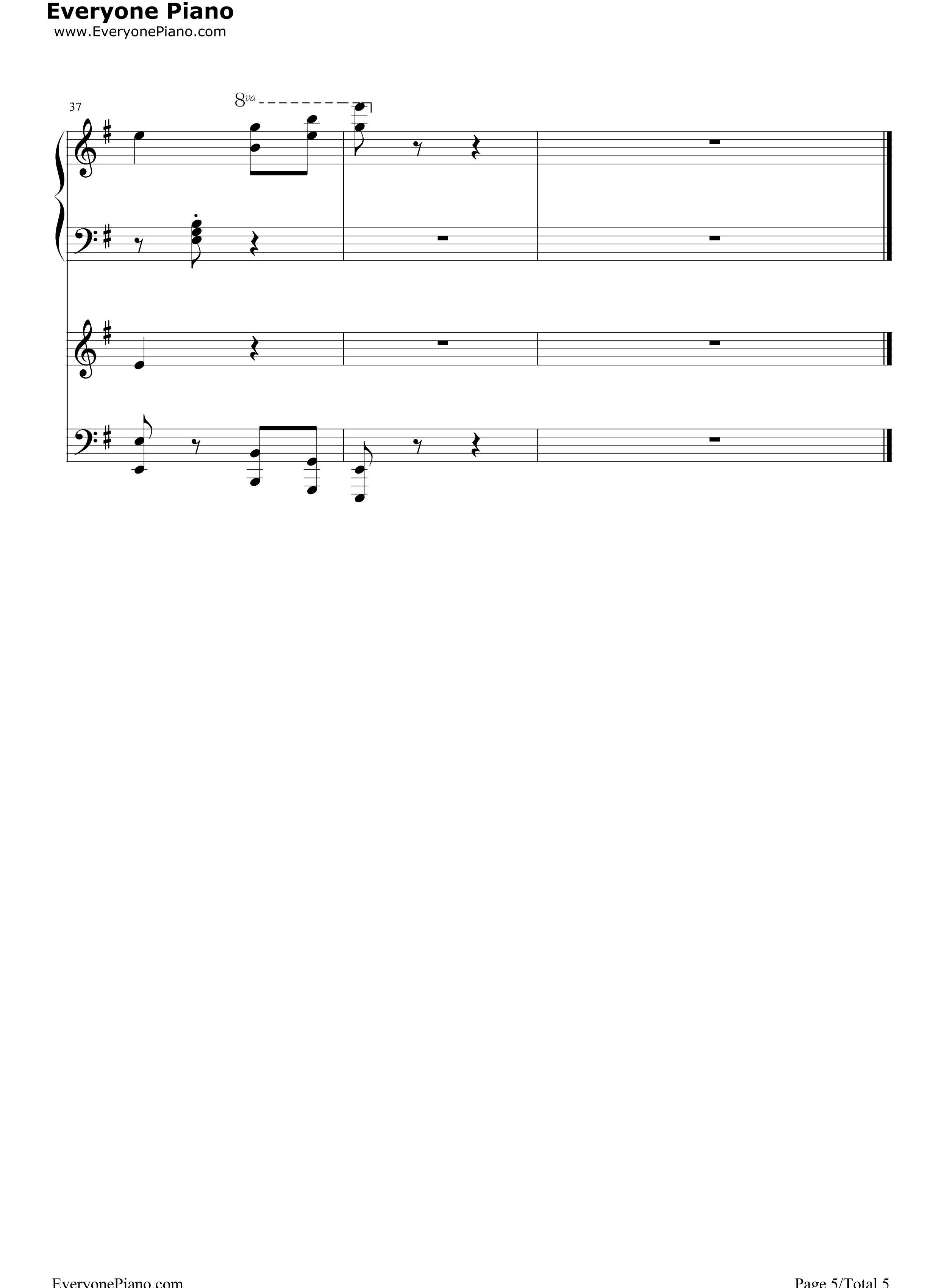 湘伦小雨四手联弹钢琴谱_周杰伦__桂纶镁