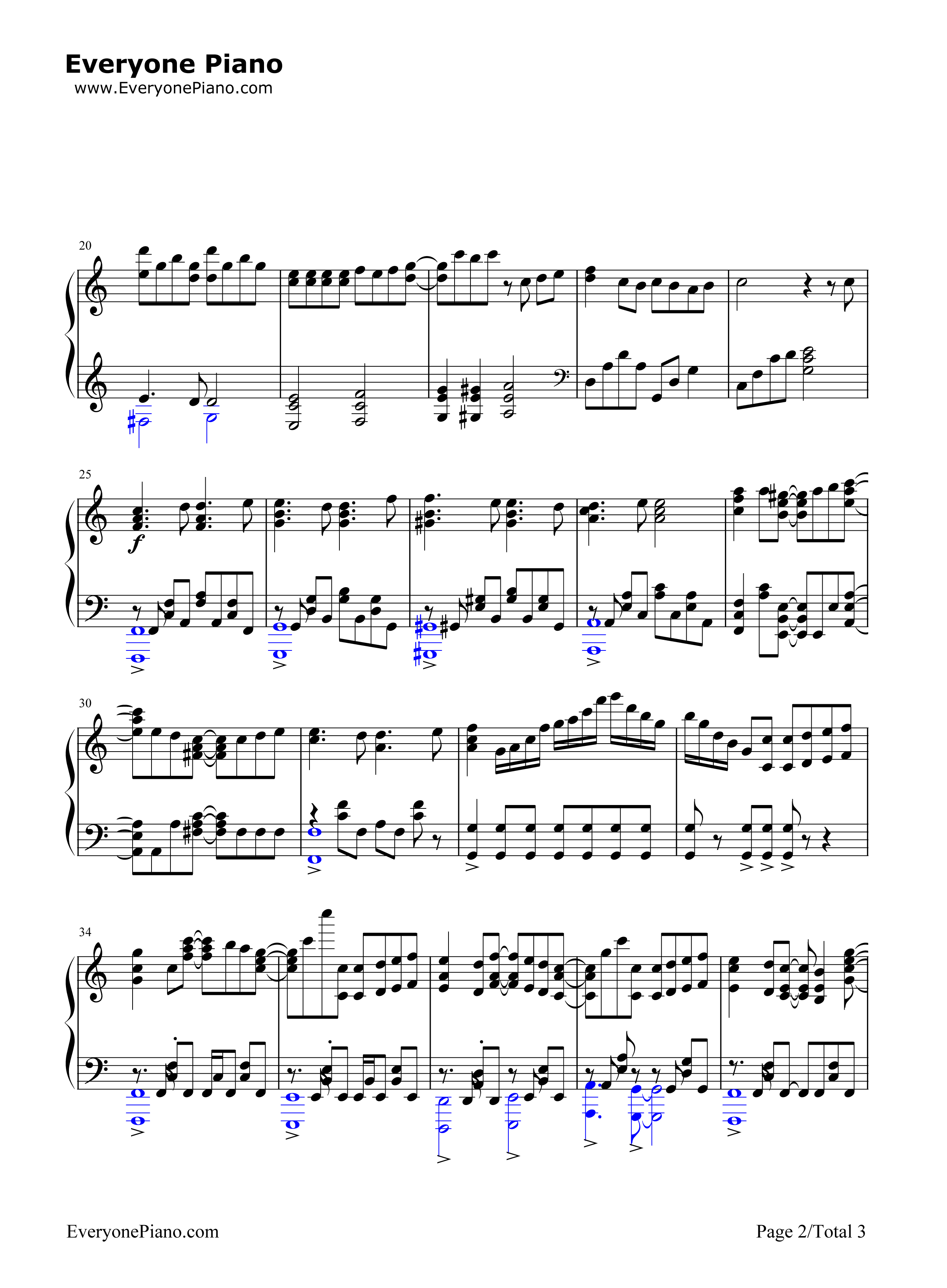 フェアリーテイル钢琴谱_三月のパンタシア