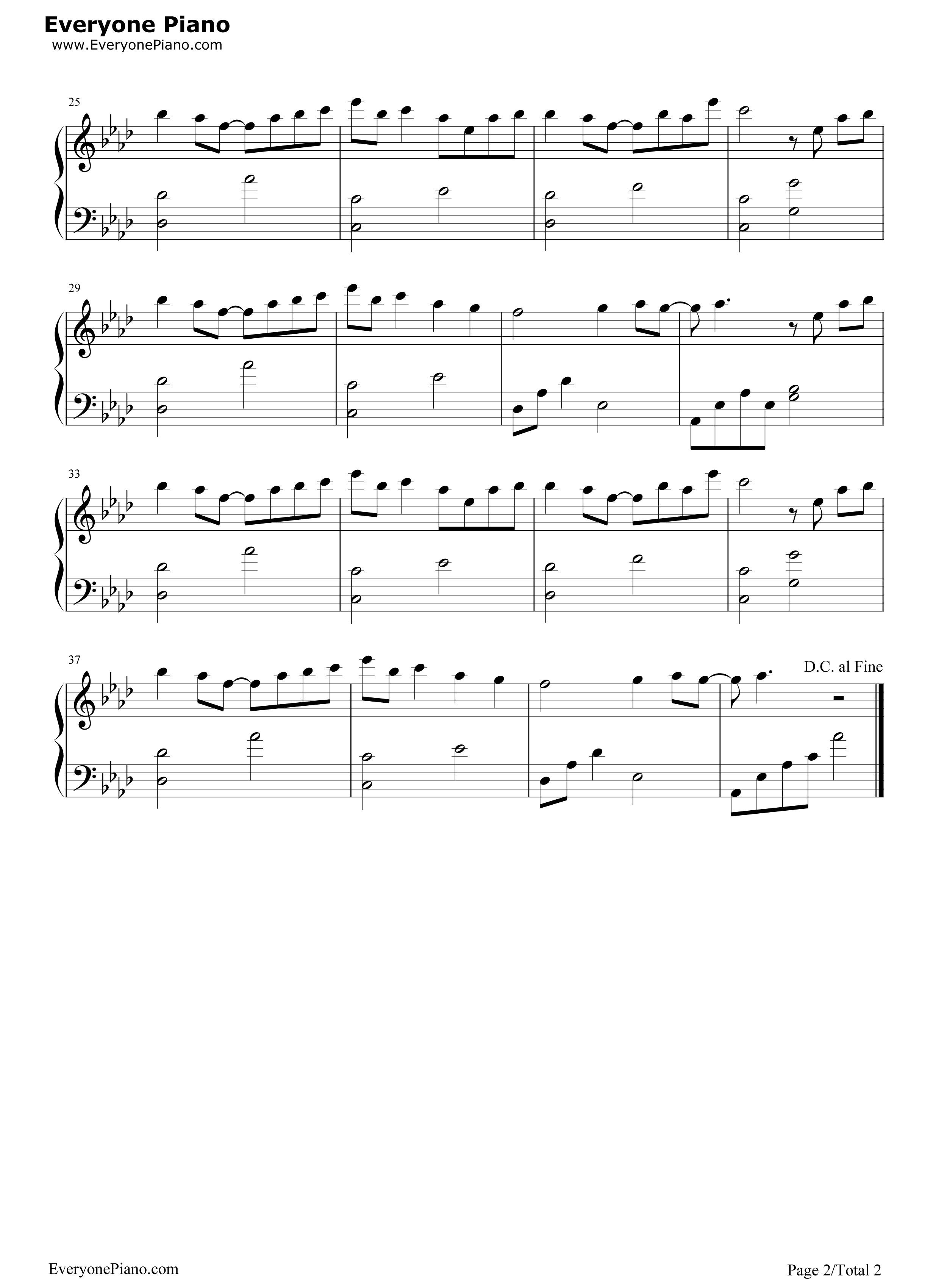 渚钢琴谱_麻枝准