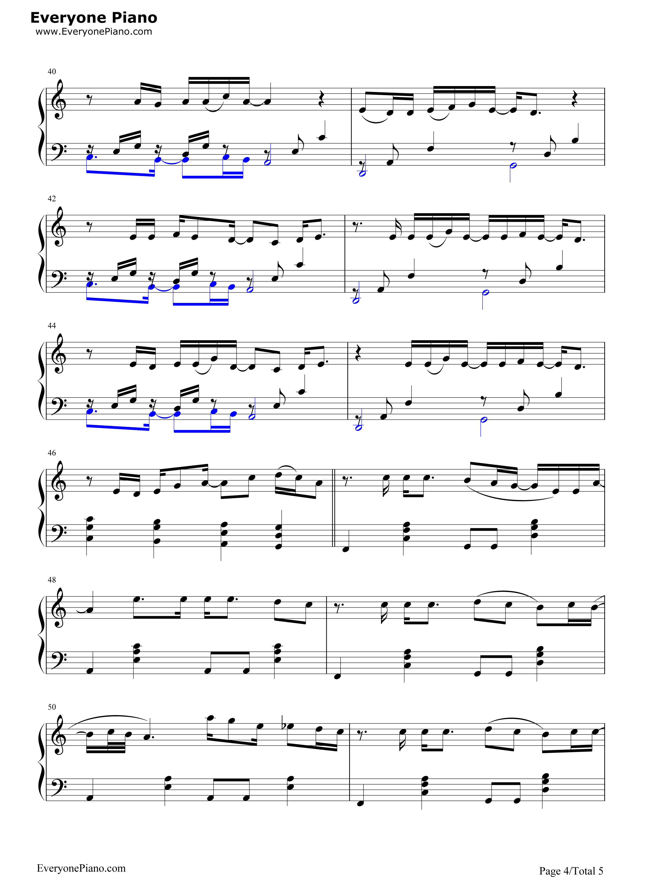 Don't_cry钢琴谱_Guns_N'_Roses