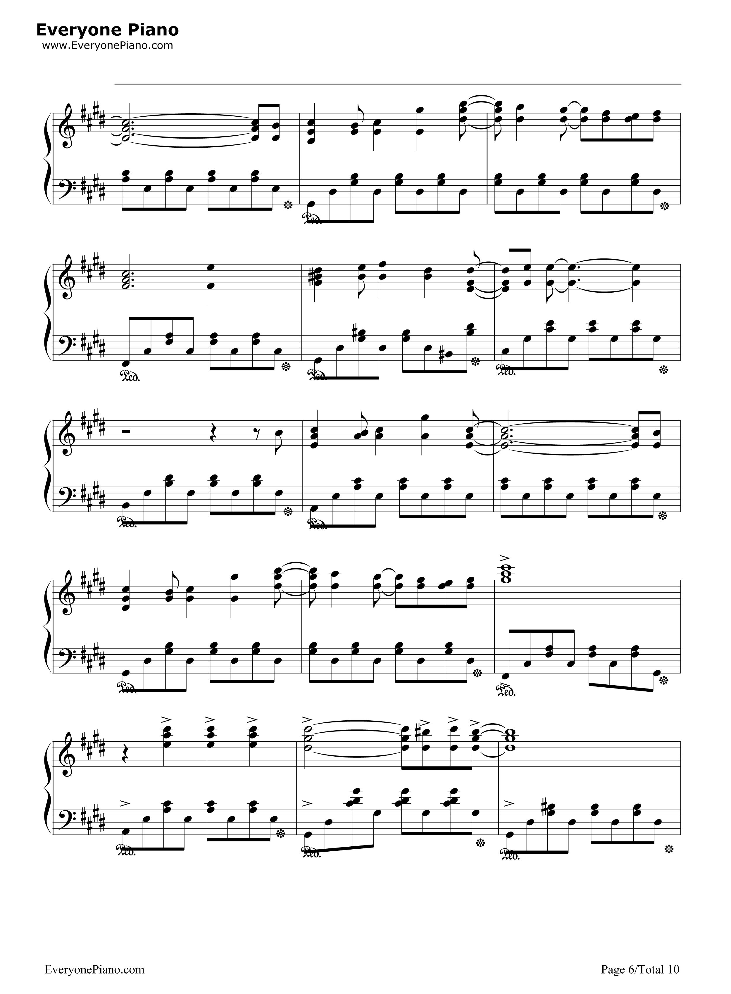 God_knows...钢琴谱_平野绫