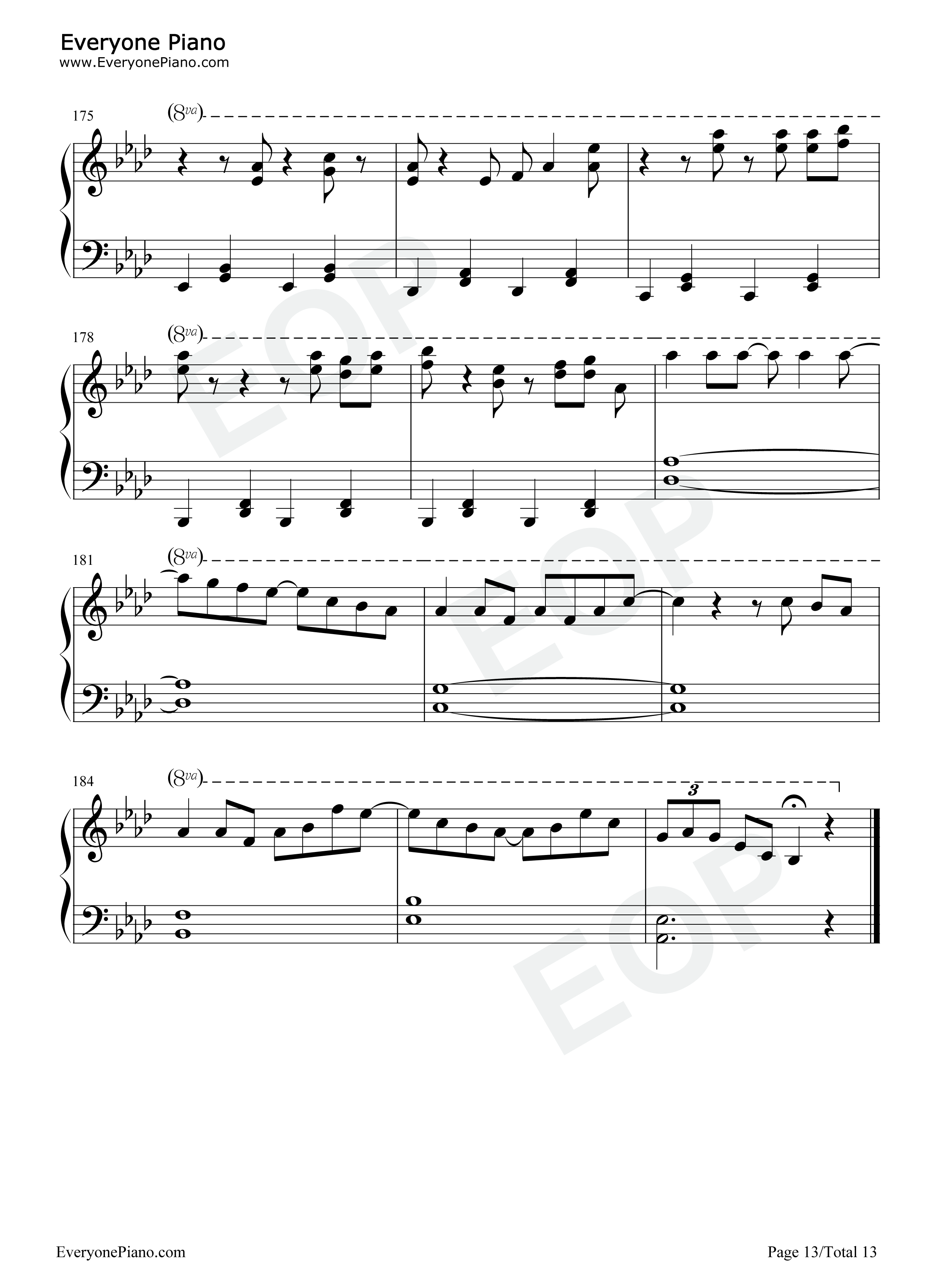 想像フォレスト钢琴谱_IA