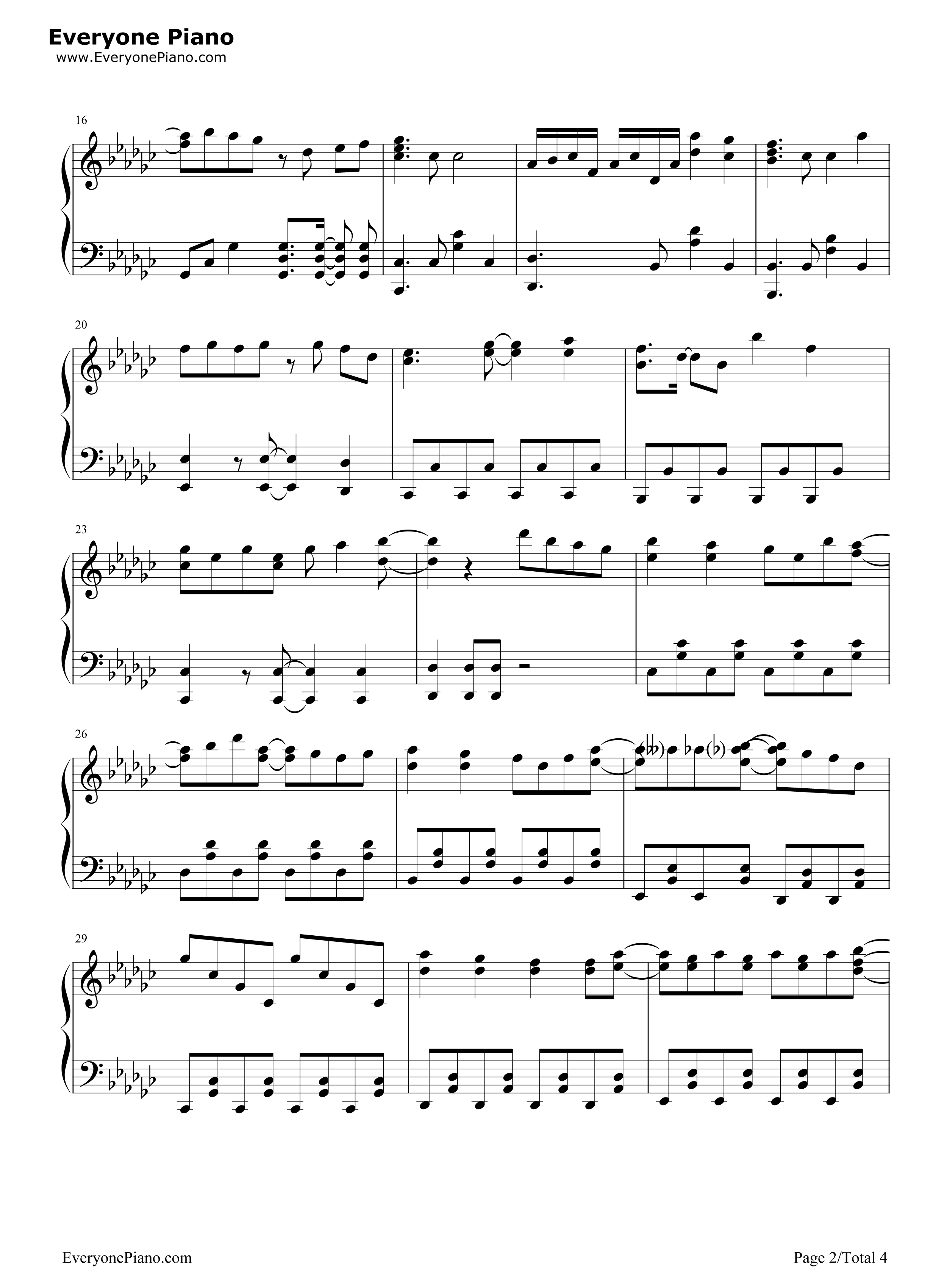 Precious_You钢琴谱_藤田茜_宫本侑芽_小泽亚李