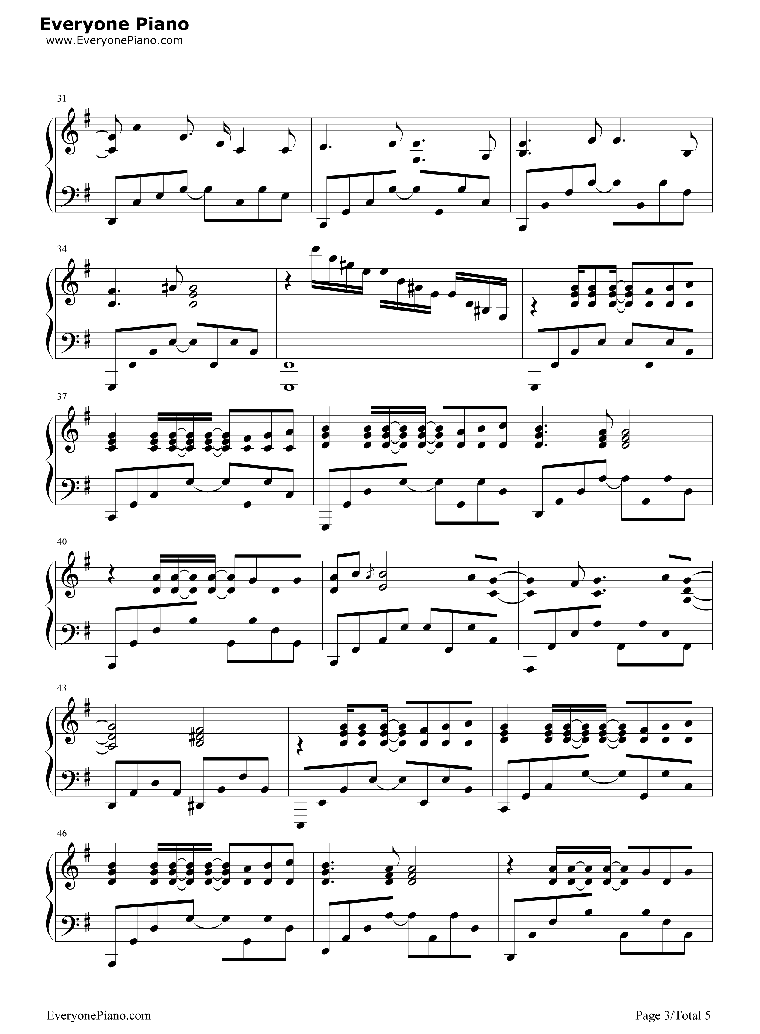 ライオン钢琴谱_May'n_&_中岛_爱