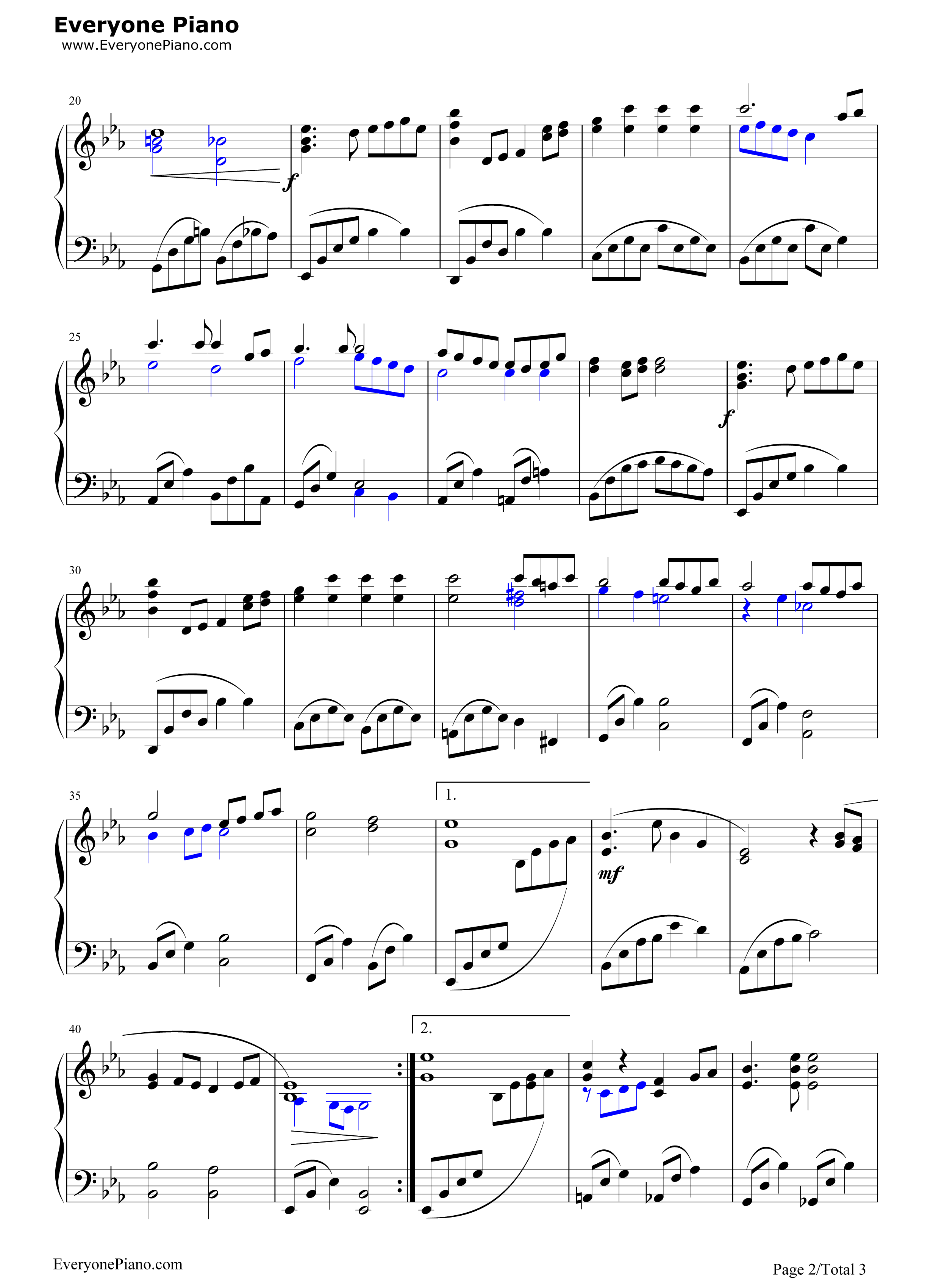 樱花书签钢琴谱_AKB48