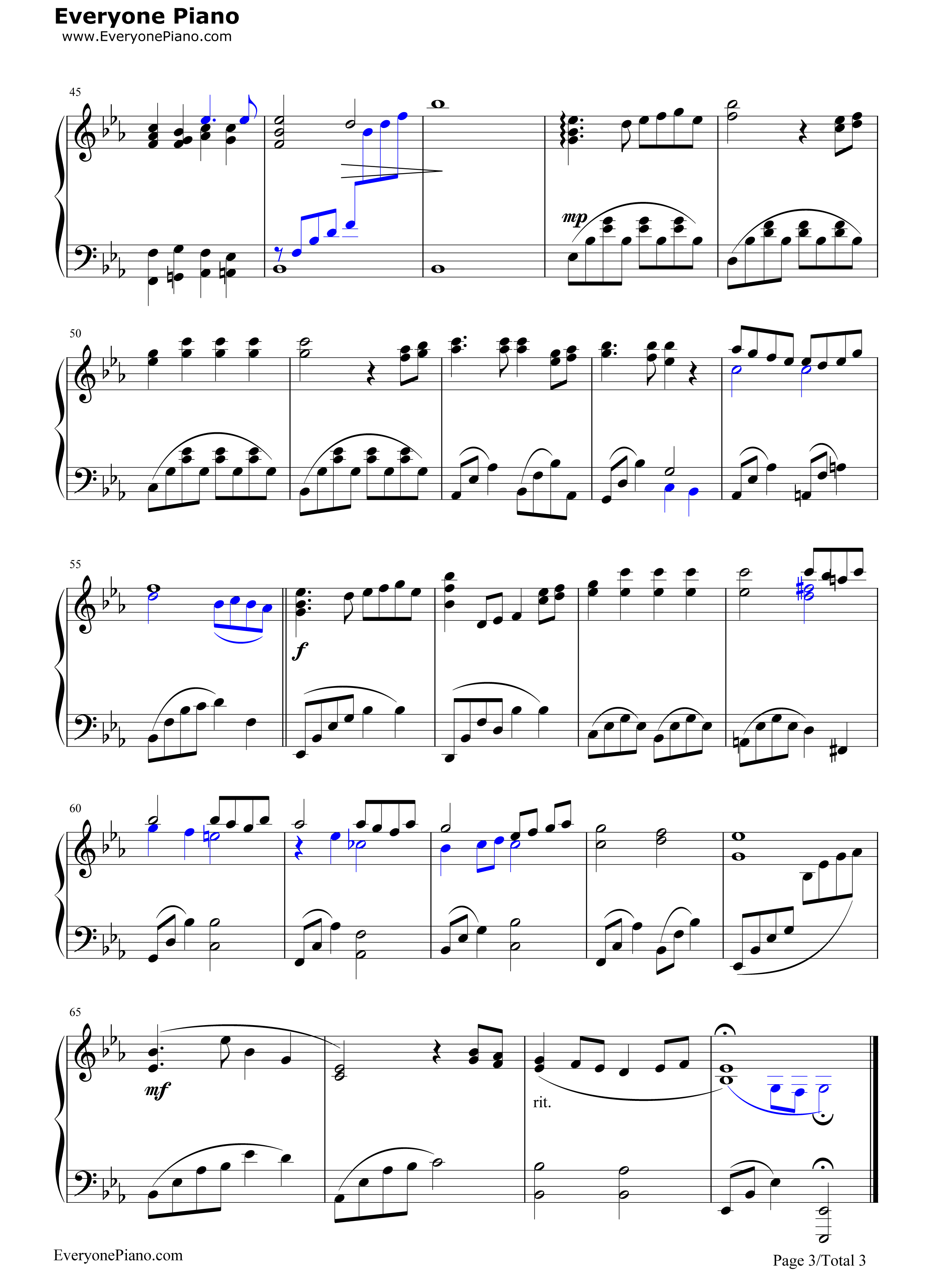 樱花书签钢琴谱_AKB48