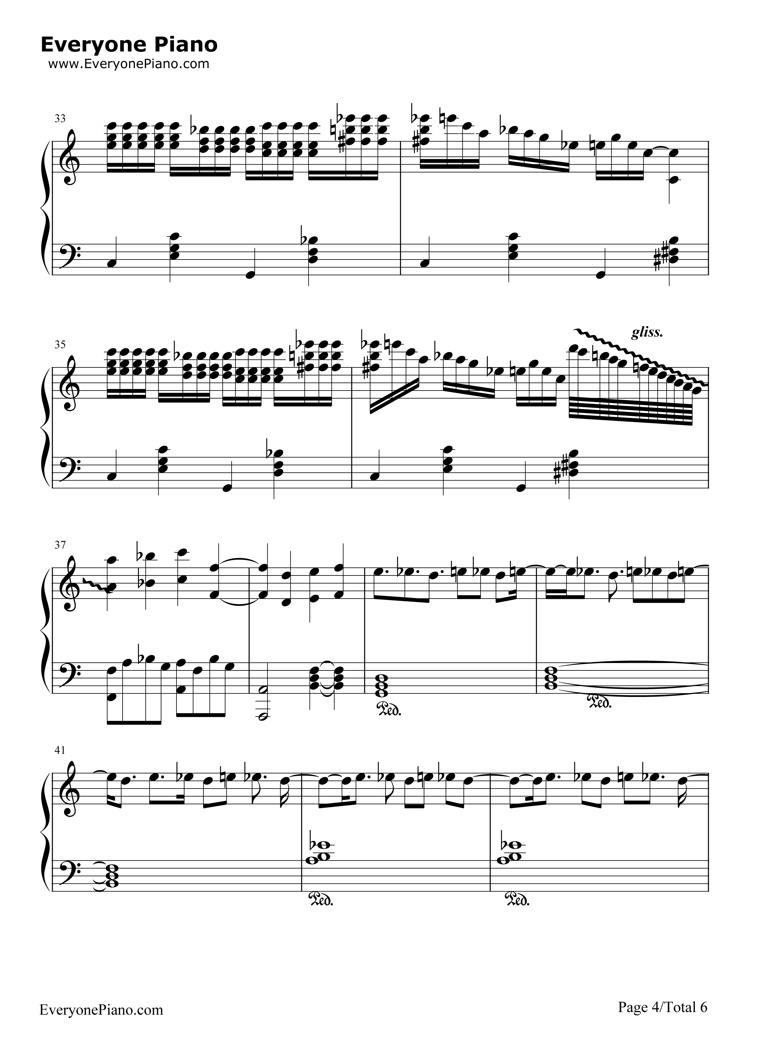 蓝色狂想曲钢琴谱_乔治·格什温__George_Gershwin