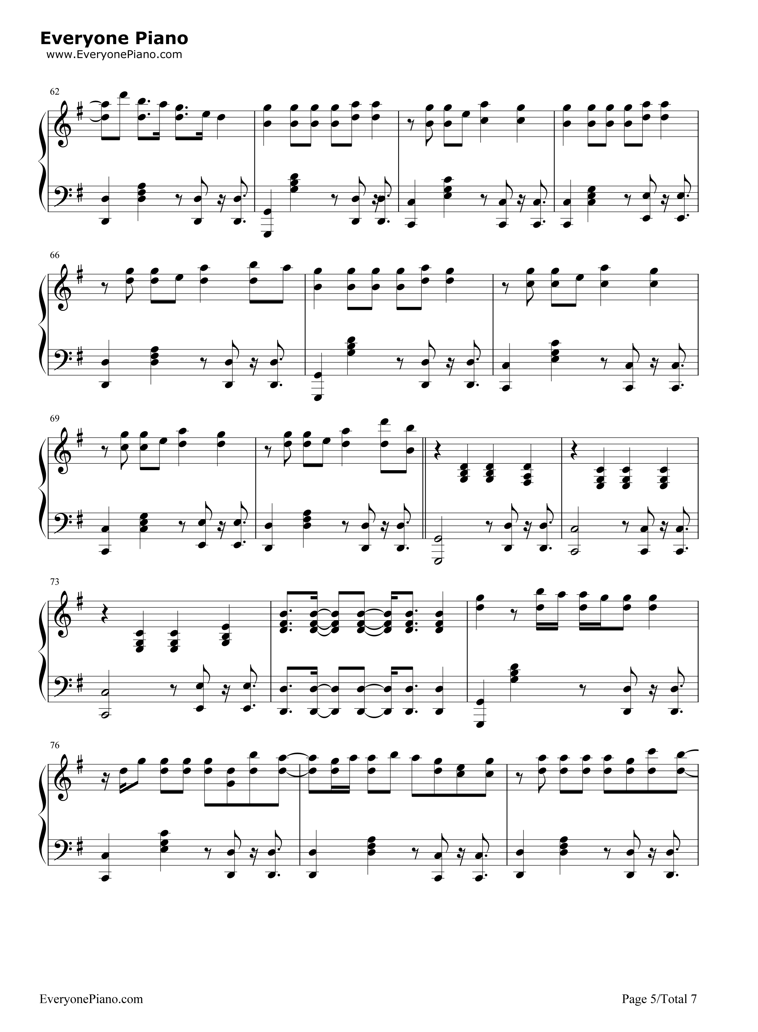 22钢琴谱_Taylor_Swift