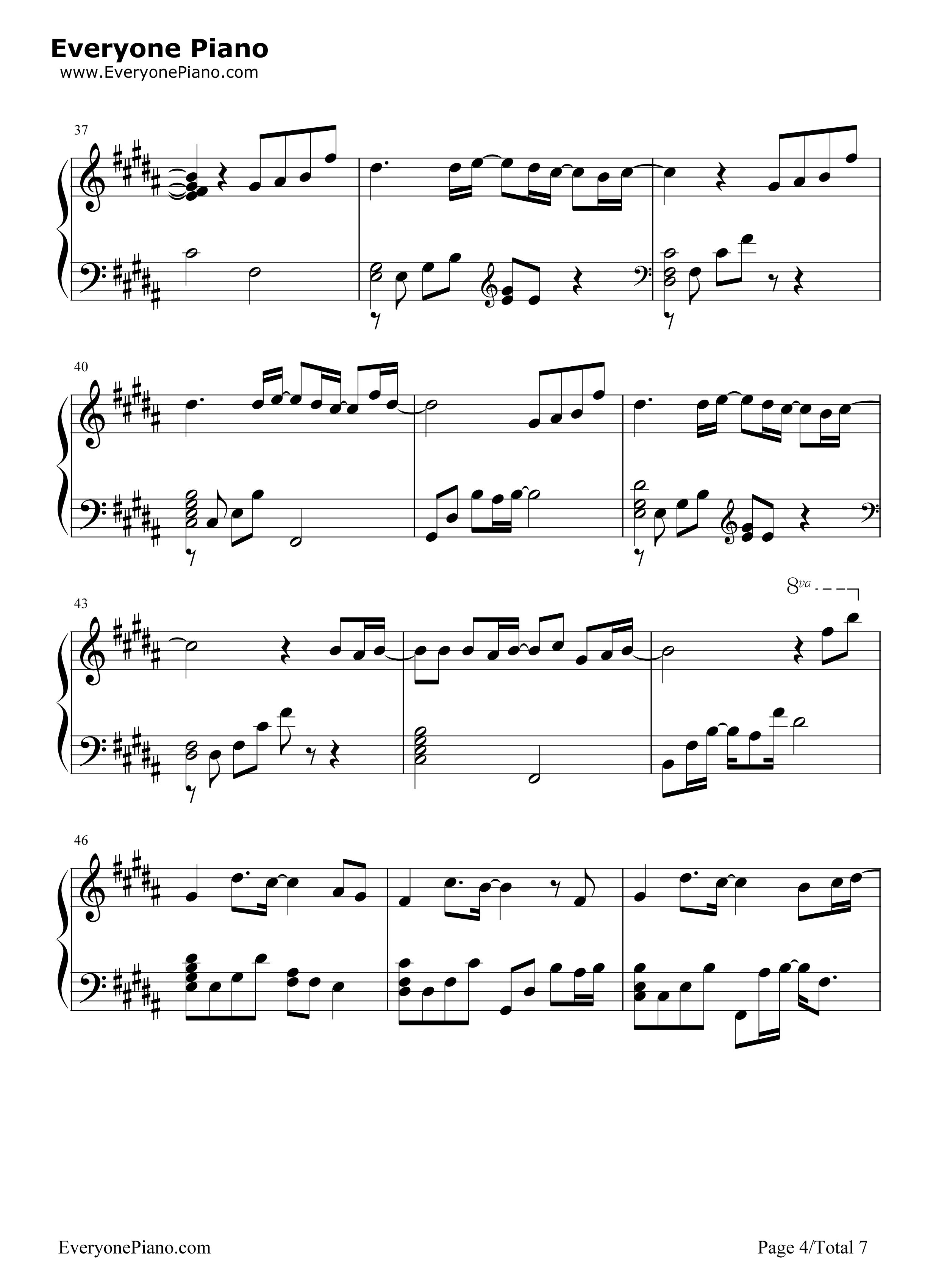 Only_Human钢琴谱_K(姜尹成)