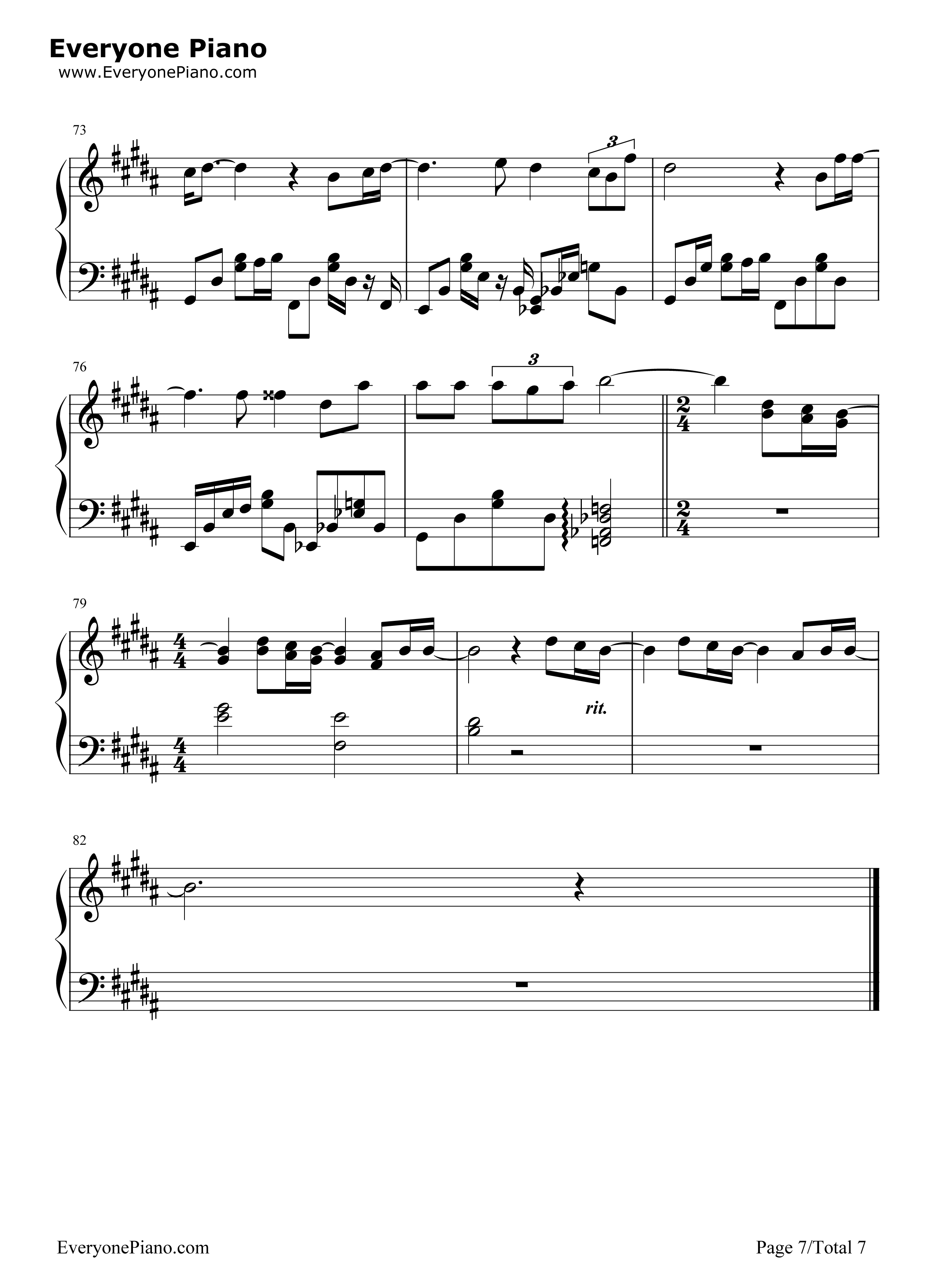 Only_Human钢琴谱_K(姜尹成)