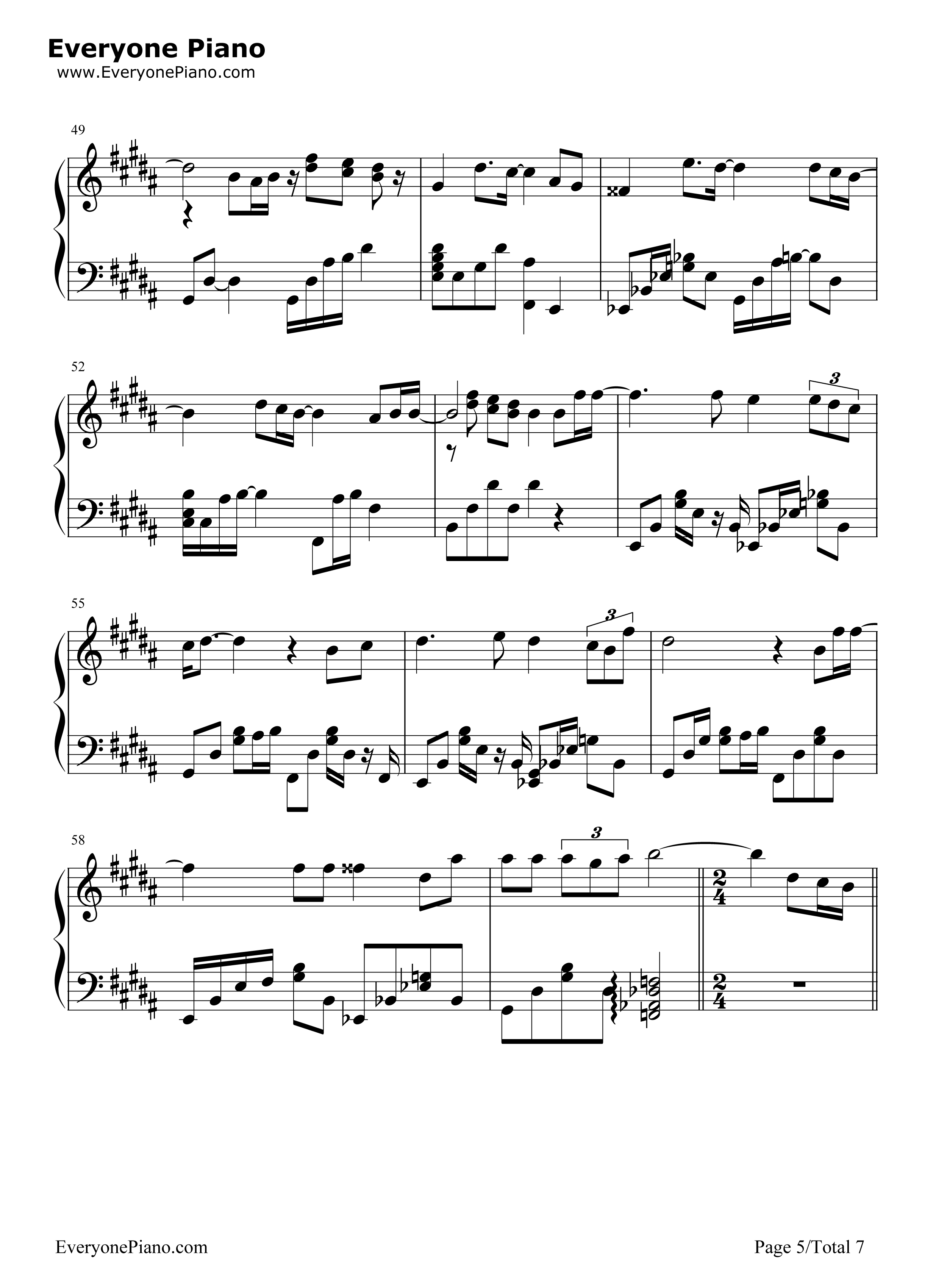 Only_Human钢琴谱_K(姜尹成)