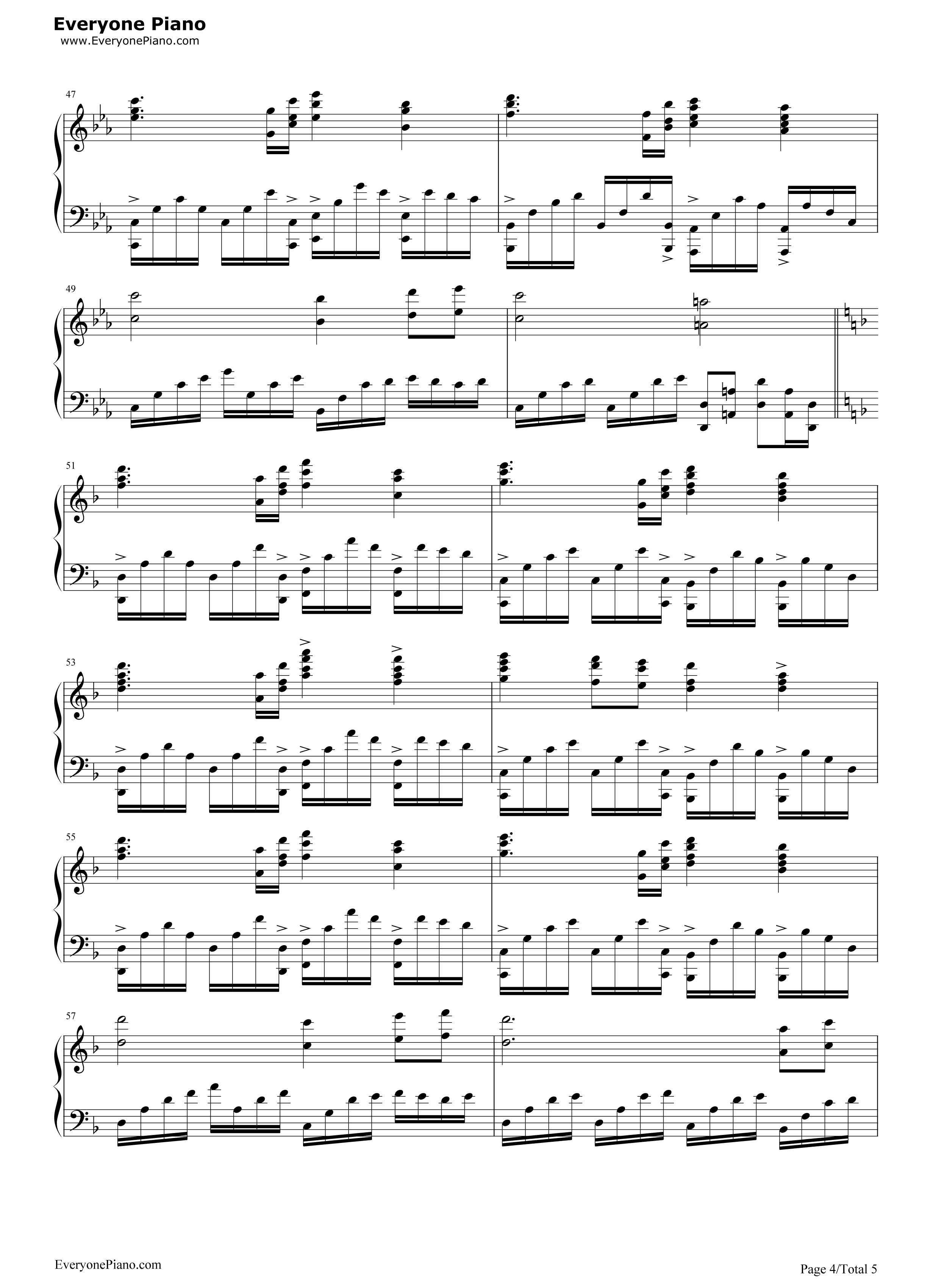 Arrival_To_Earth钢琴谱_Steve_Jablonsky