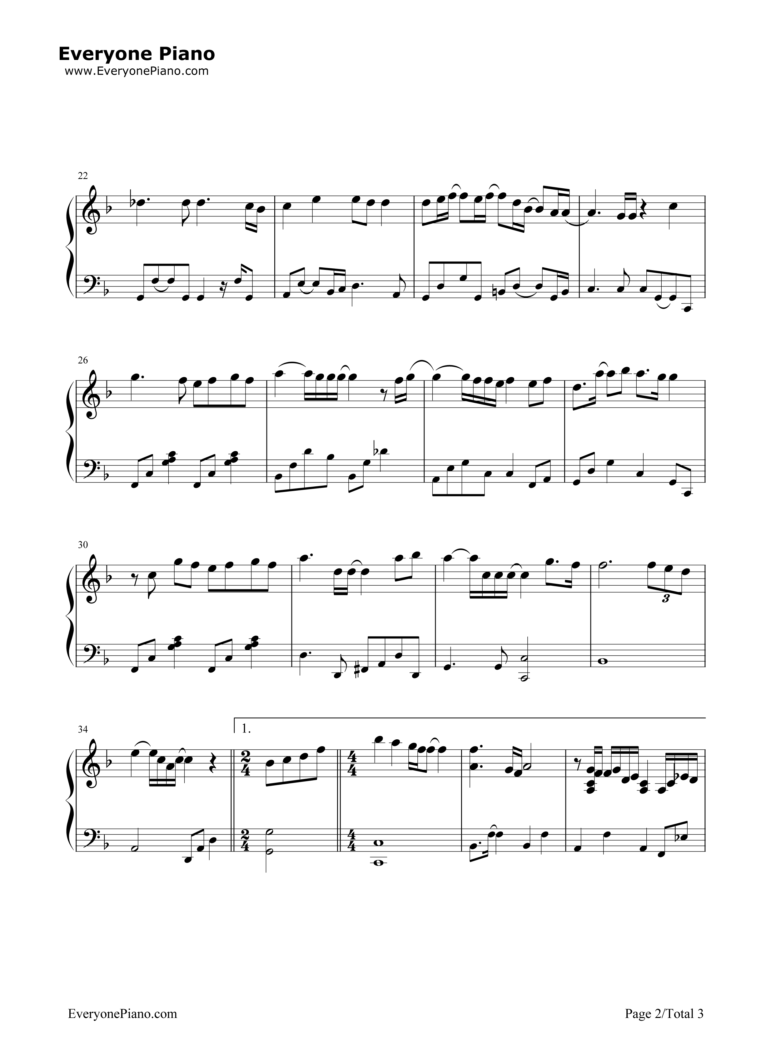 想念你钢琴谱_金范秀