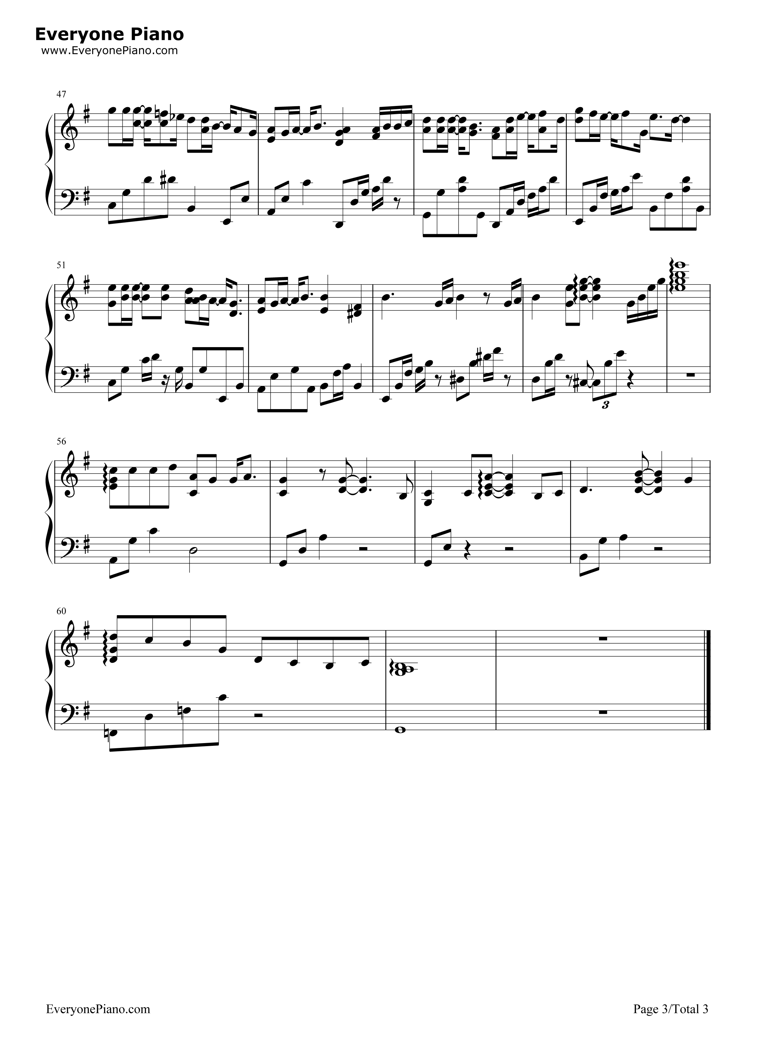 缺口钢琴谱_庾澄庆