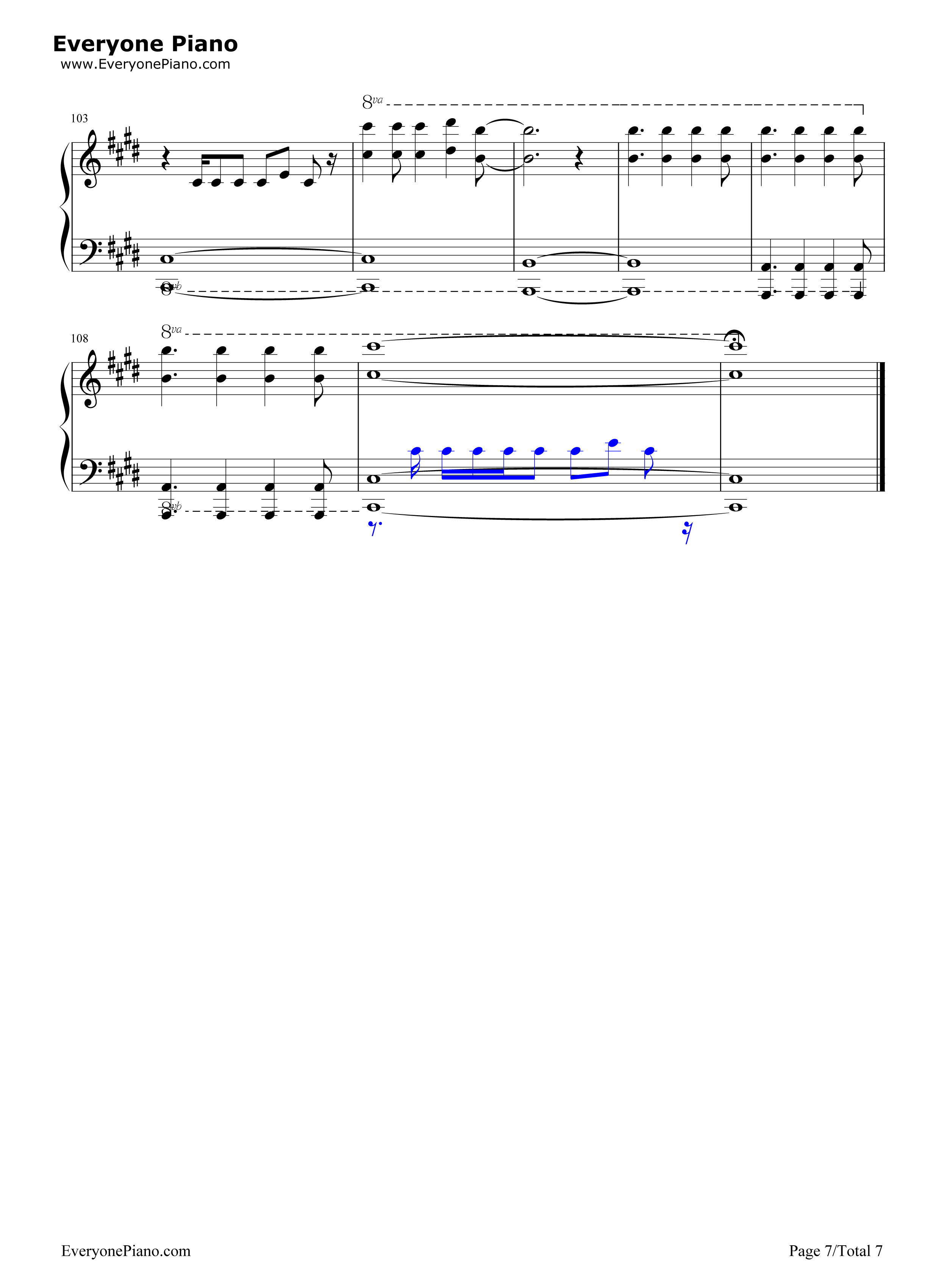 The_Fox钢琴谱_Ylvis