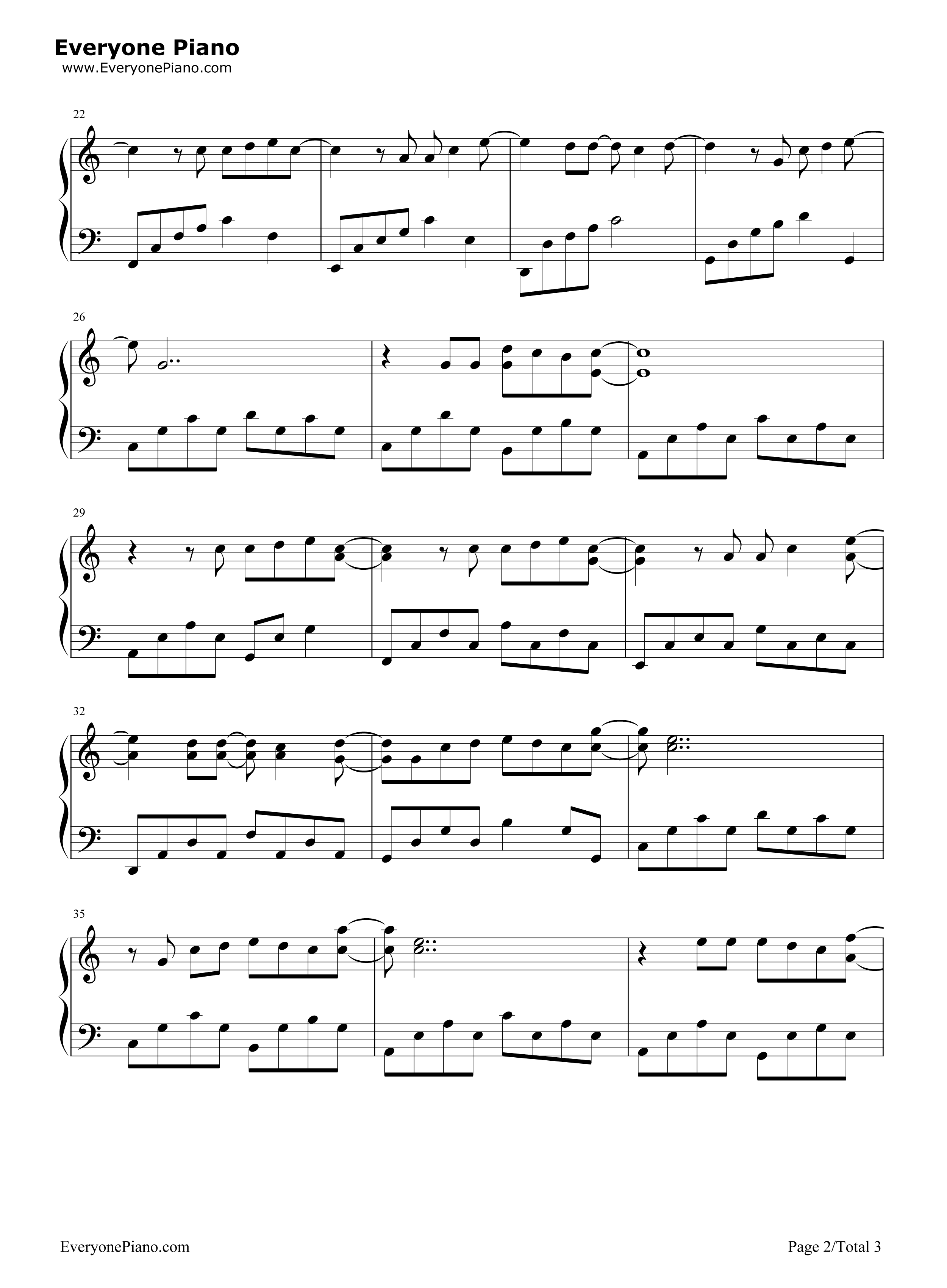 星星钢琴谱_牛奶咖啡