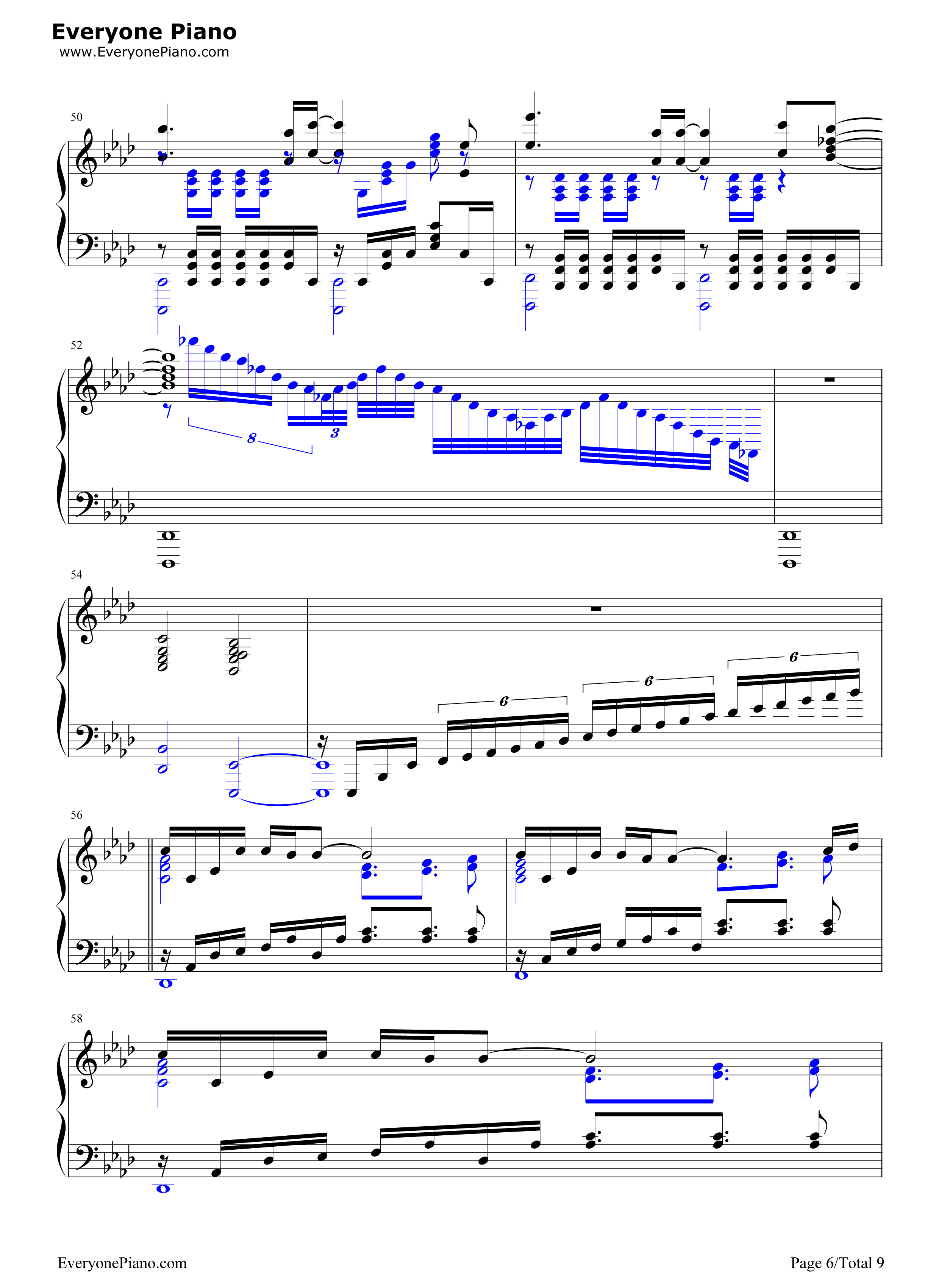 Stay_Alive钢琴谱_爱蜜莉雅(CV:高桥李依)